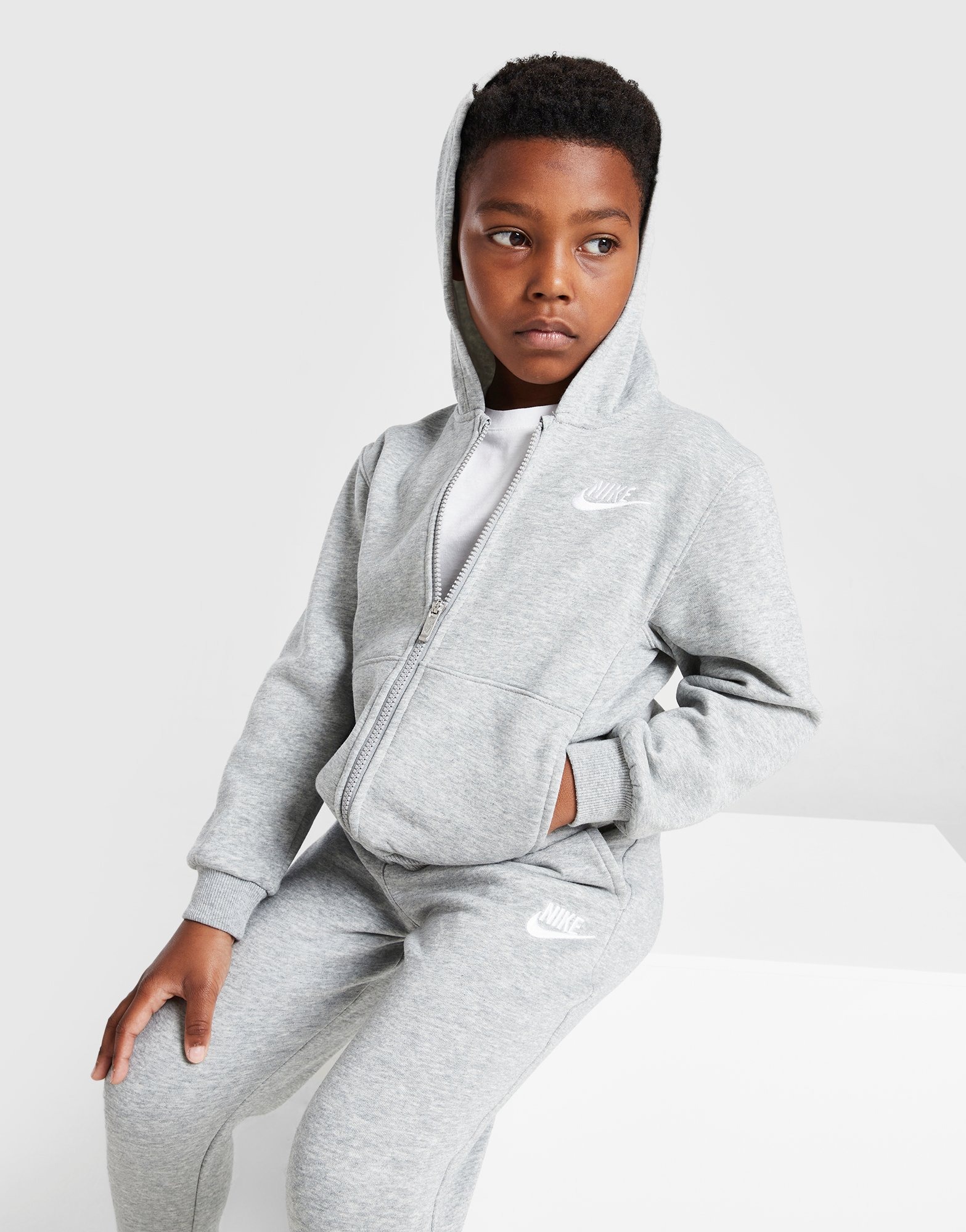 Grey Nike Club Fleece Joggers Children - JD Sports Global