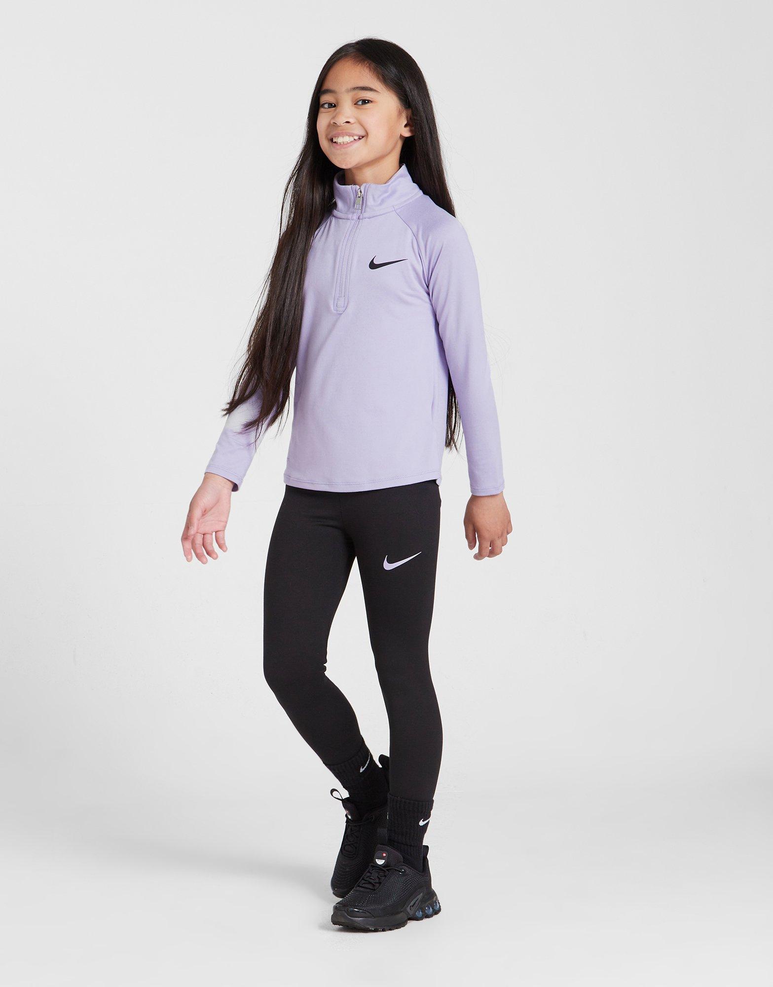 Nike Ensemble Haut Zippe Legging Pacer Enfant Violet JD Sports France