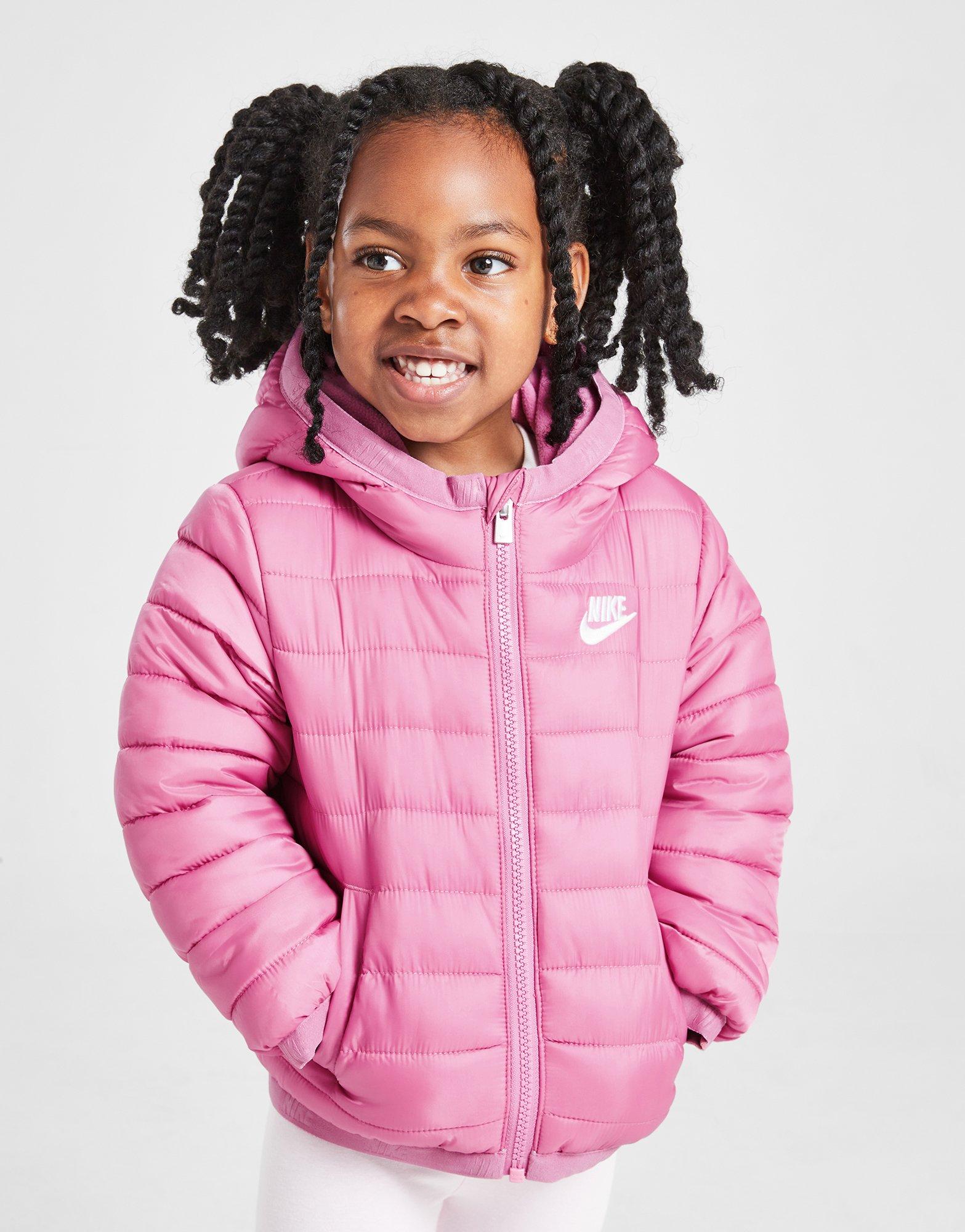 Pink Nike Girls Swoosh Puffer Jacket Infant JD Sports UK