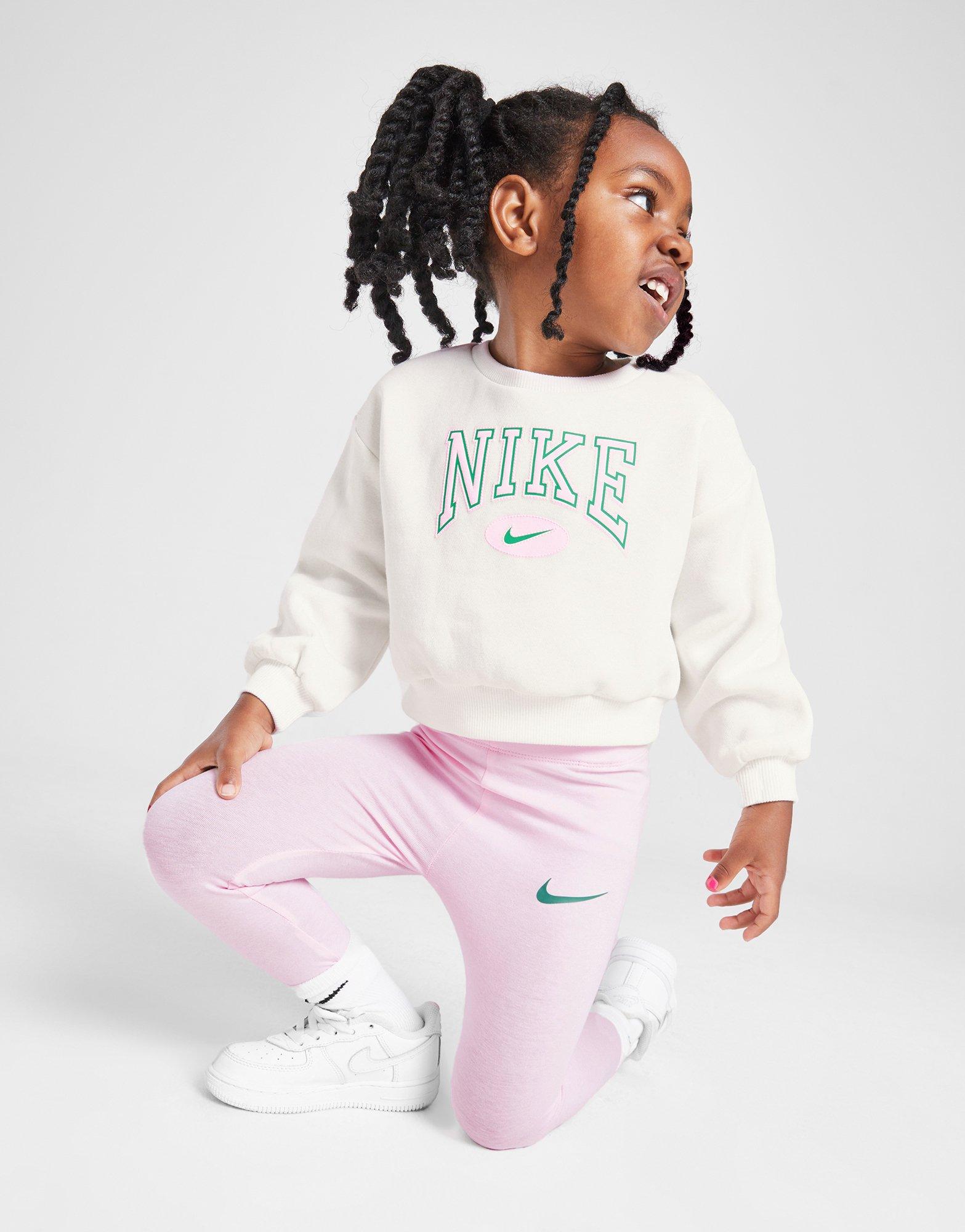 Pink Nike Girls Collegeiate Crew Leggings Set Infant JD Sports NZ