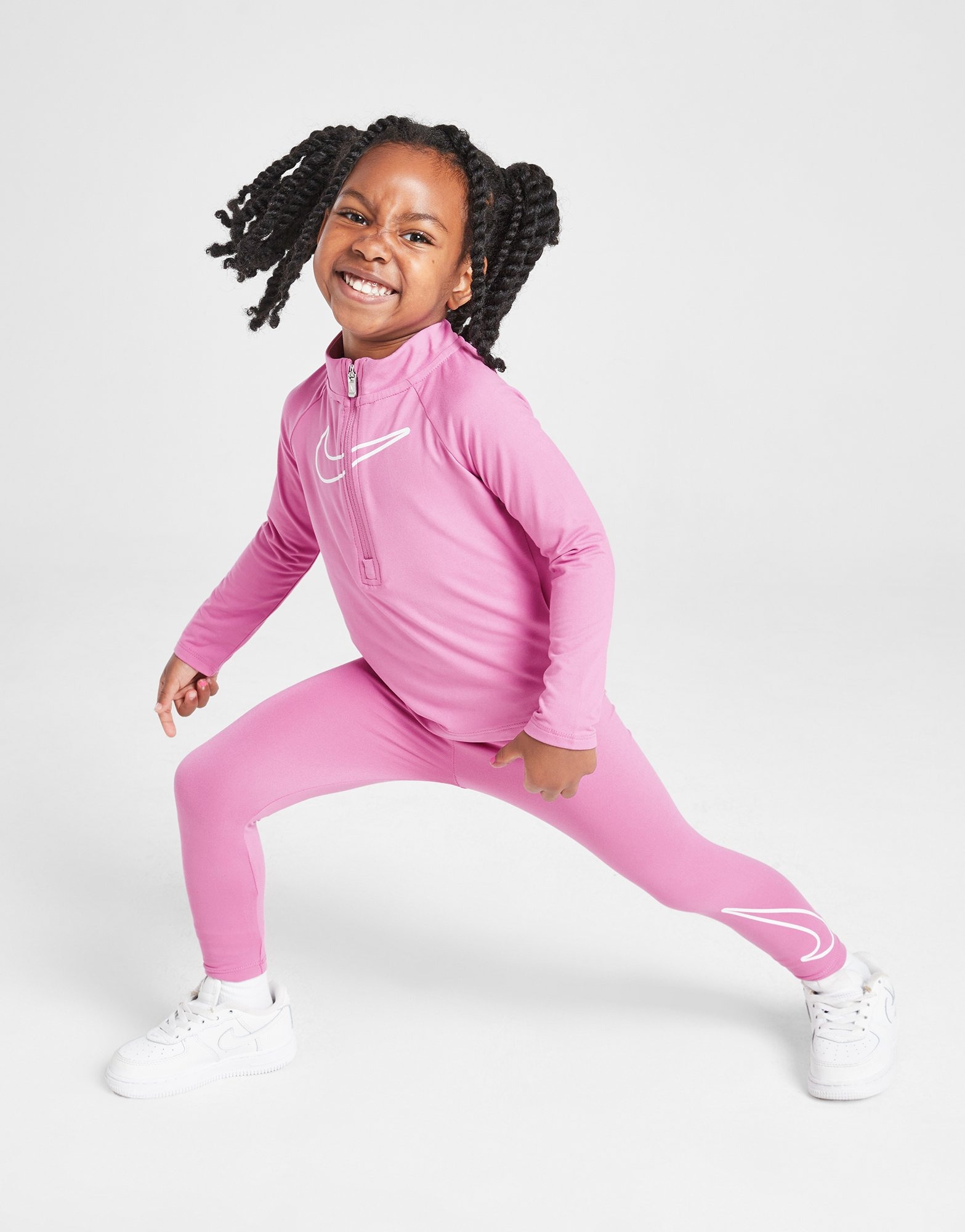 Pink Nike Girls All Day 1 2 Zip Leggings Set Infant JD Sports Ireland