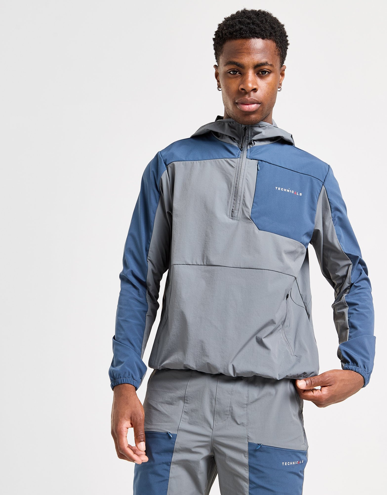 Technicals Giacca 1/2 Zip Zeno in Grigio | JD Sports