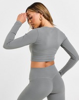 Gym King Haut Manches Longues Peach Luxe Femme
