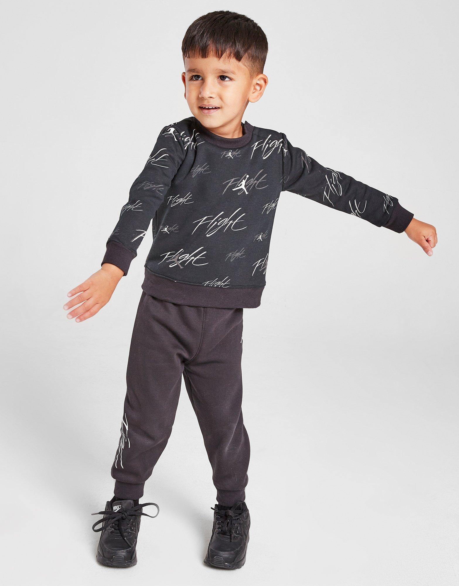 Jordan Haze All Over Print Crew/Jogginghose Set Babys