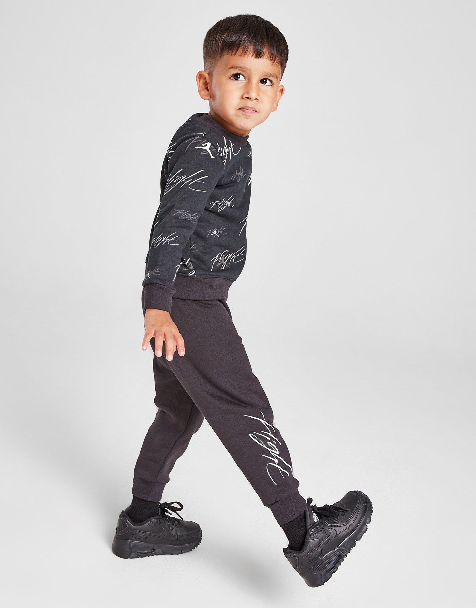 Jordan Haze All Over Print Crew/Jogginghose Set Babys