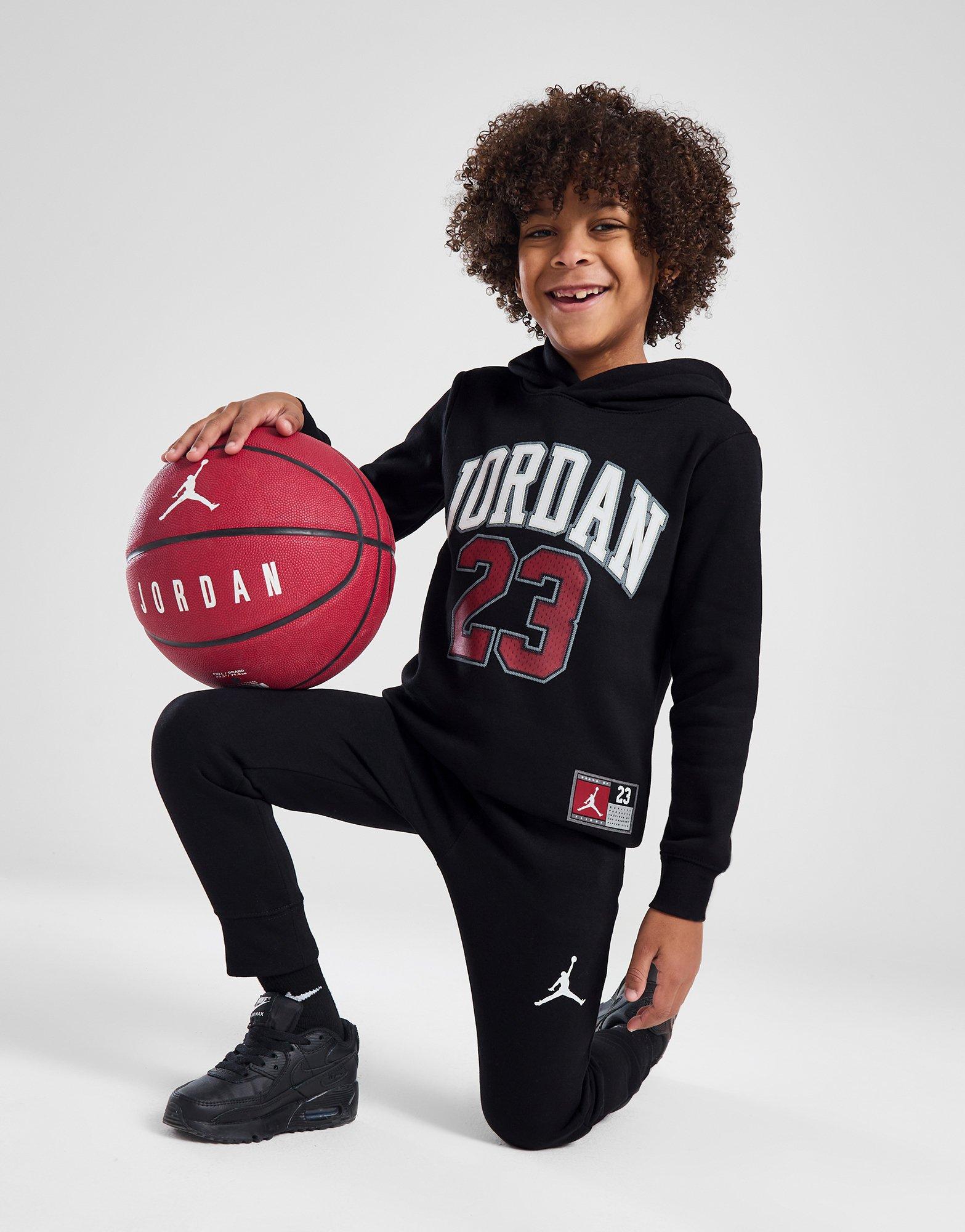 Black Jordan Jersey Pullover Tracksuit Children | JD Sports UK