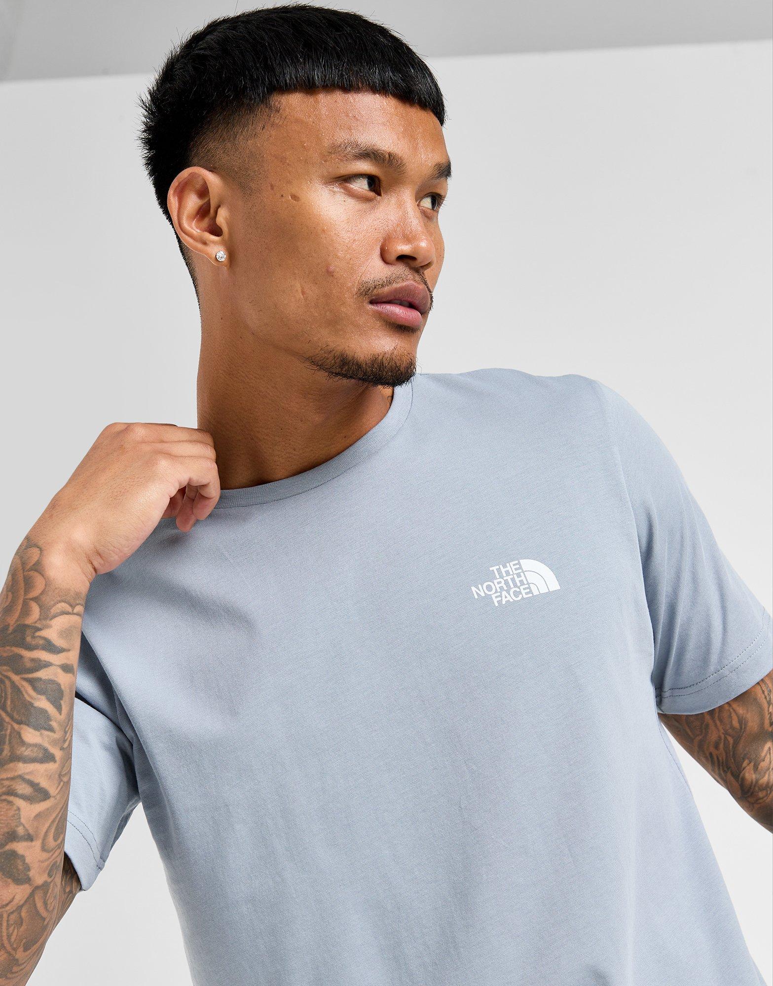 Grey north face t shirt clearance