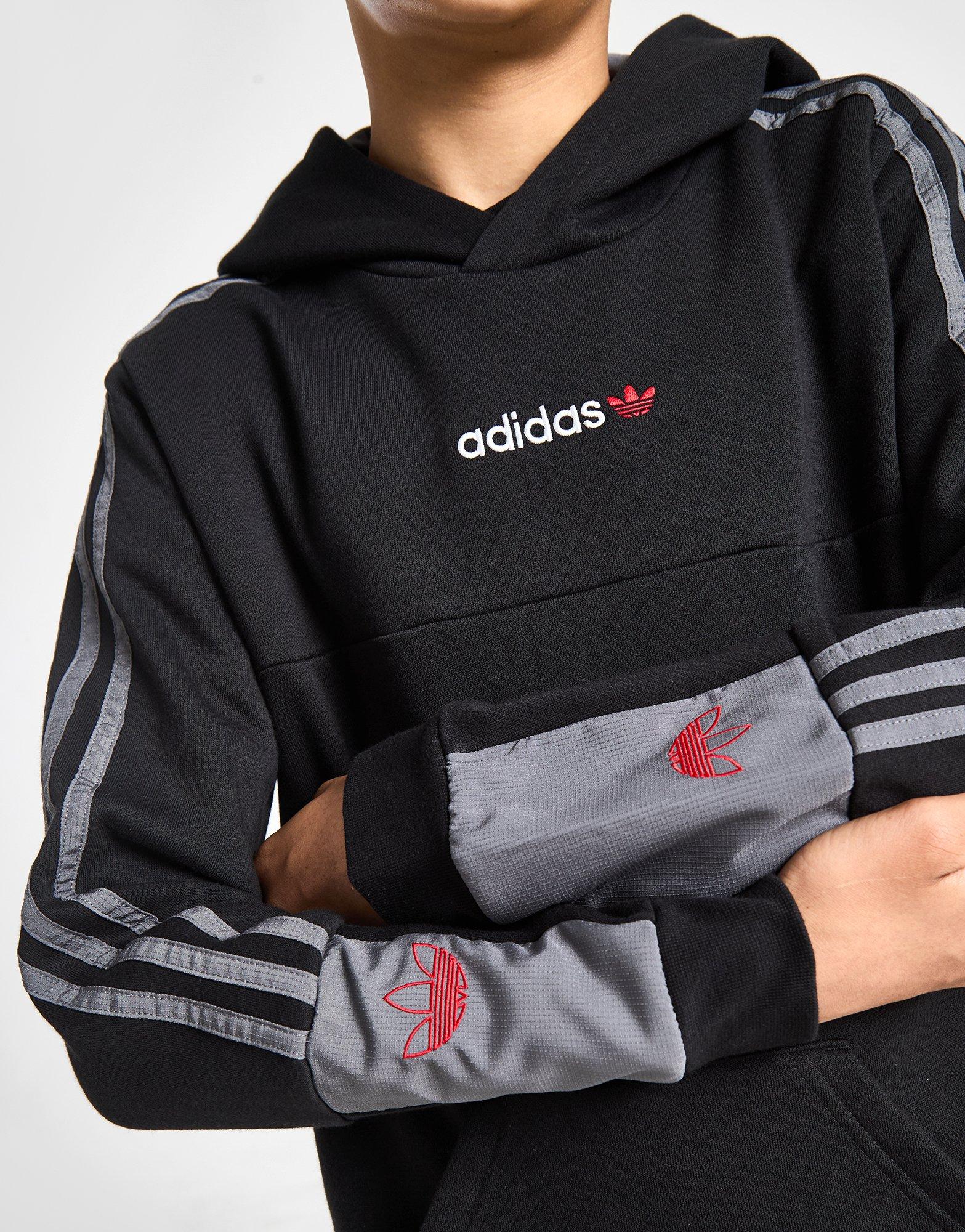 Black adidas Originals Itasca Overhead Hoodie Junior JD Sports Global