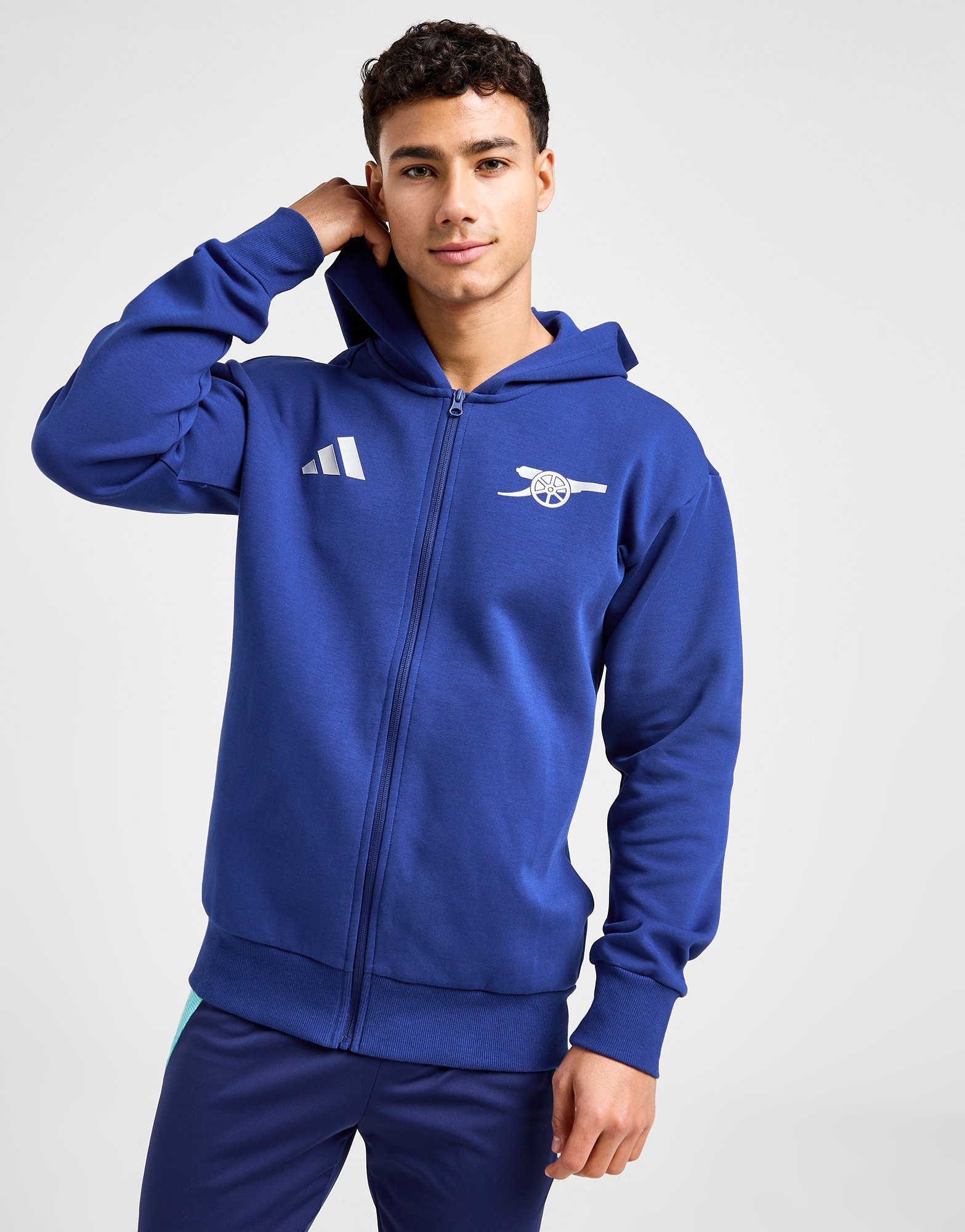 Blue adidas Arsenal FC Anthem Jacket - JD Sports