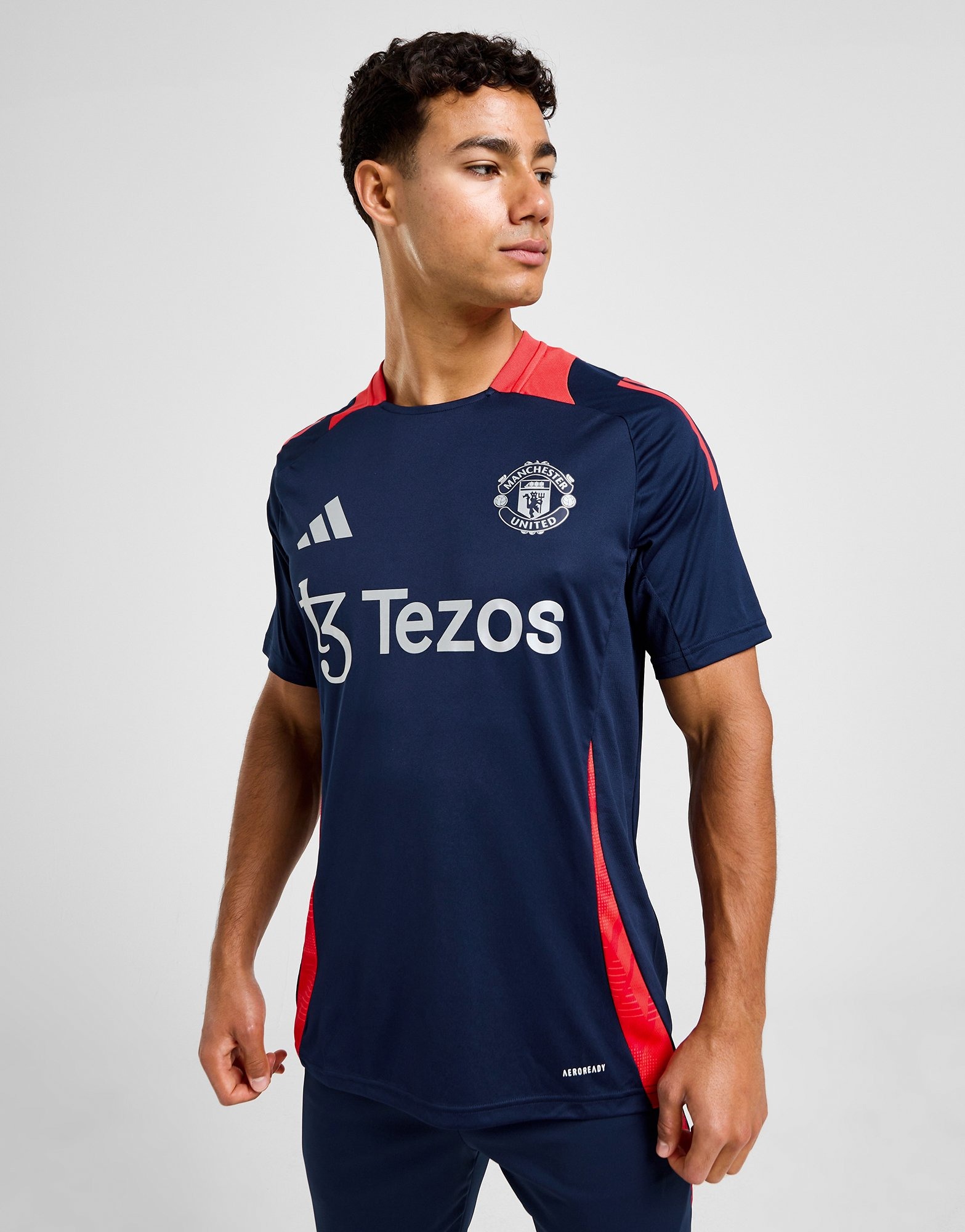 Blue adidas Manchester United FC Training Shirt | JD Sports UK