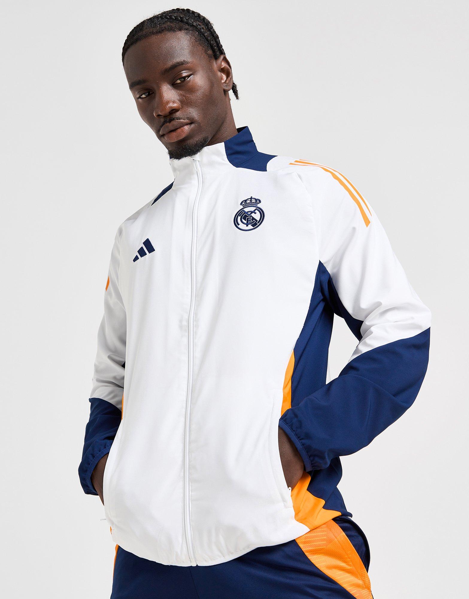 White adidas Real Madrid Presentation Jacket JD Sports Global