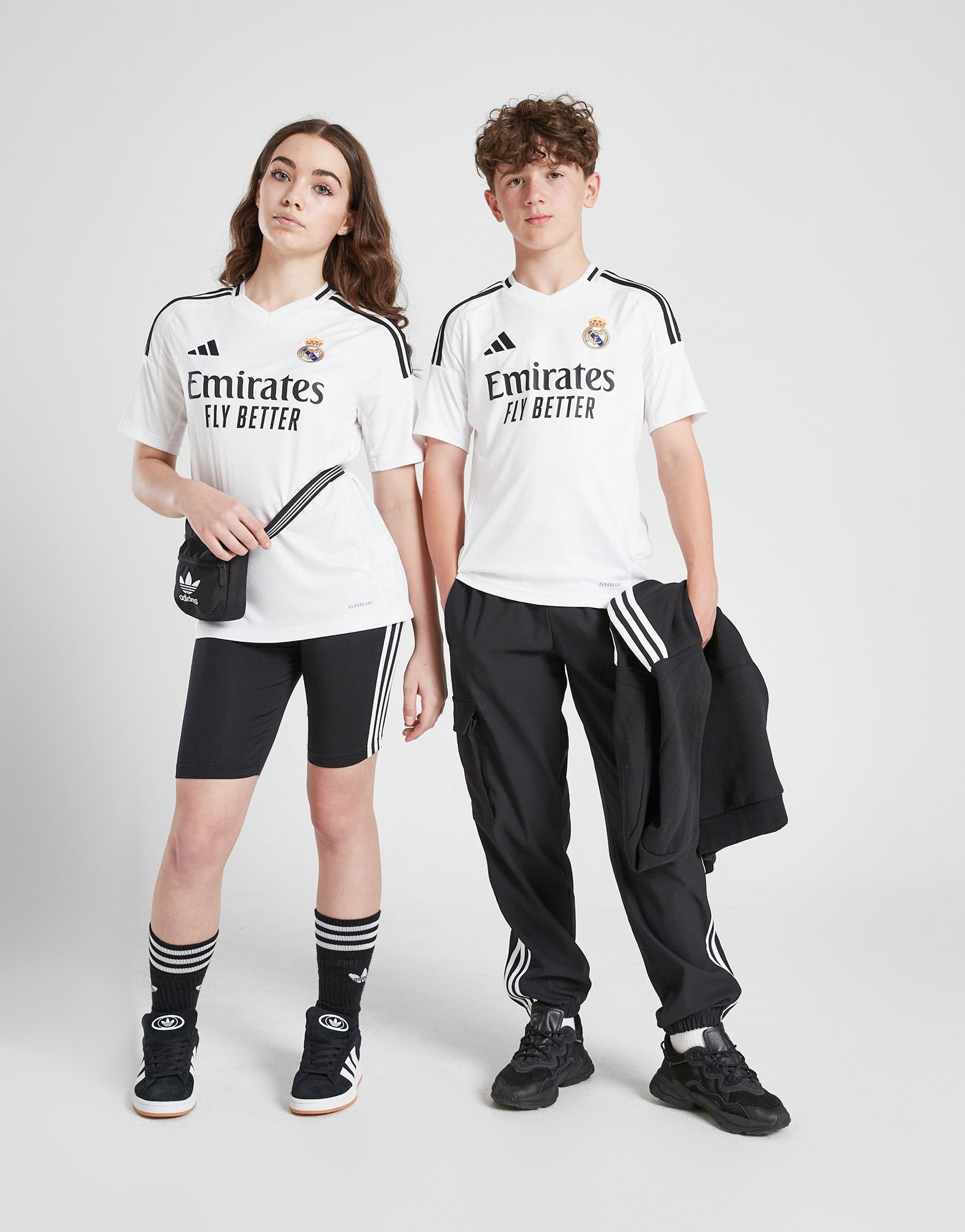 White adidas Real Madrid 2024/25 Home Shirt Junior - JD