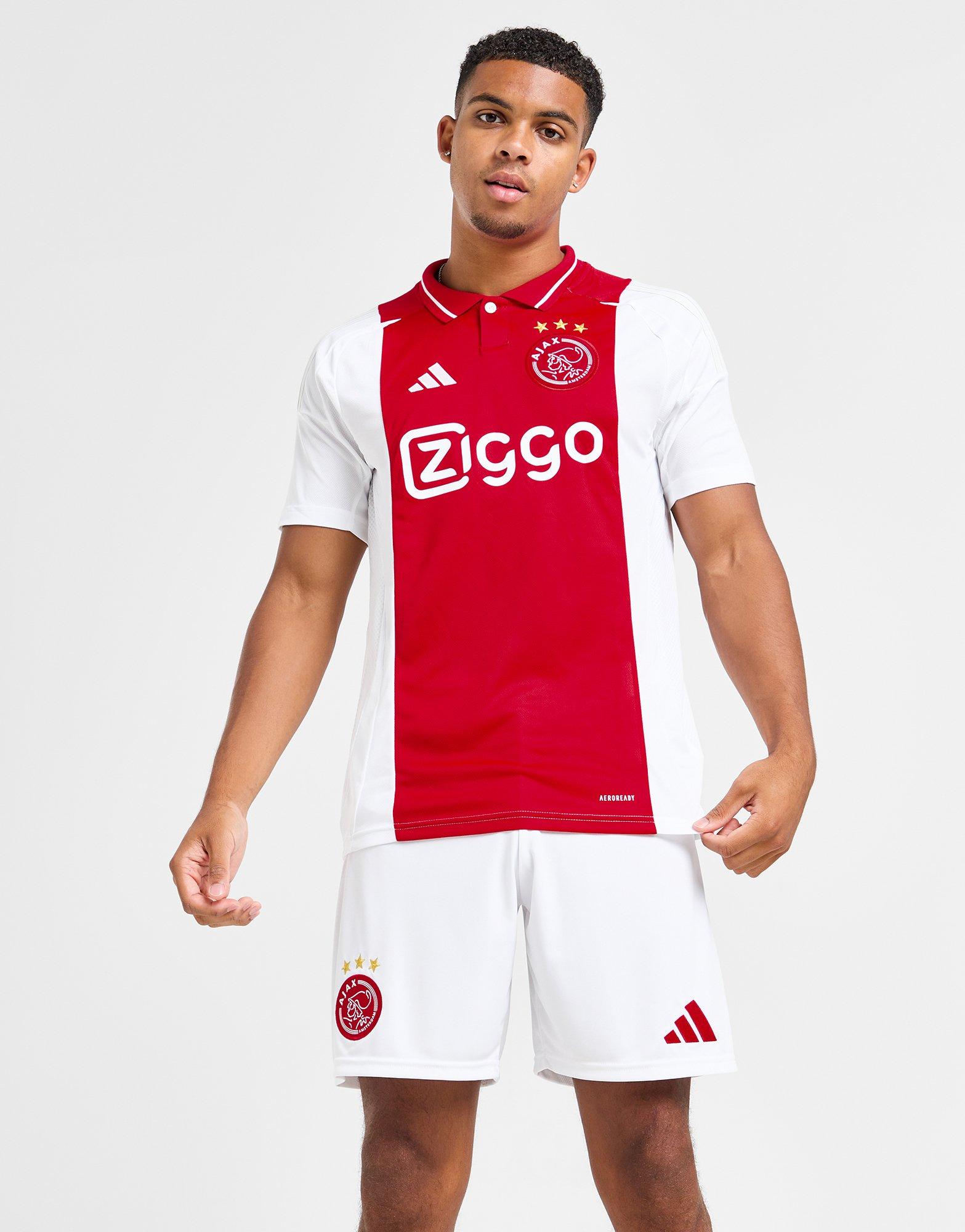 White adidas AFC Ajax 2024 25 Home Shorts JD Sports UK