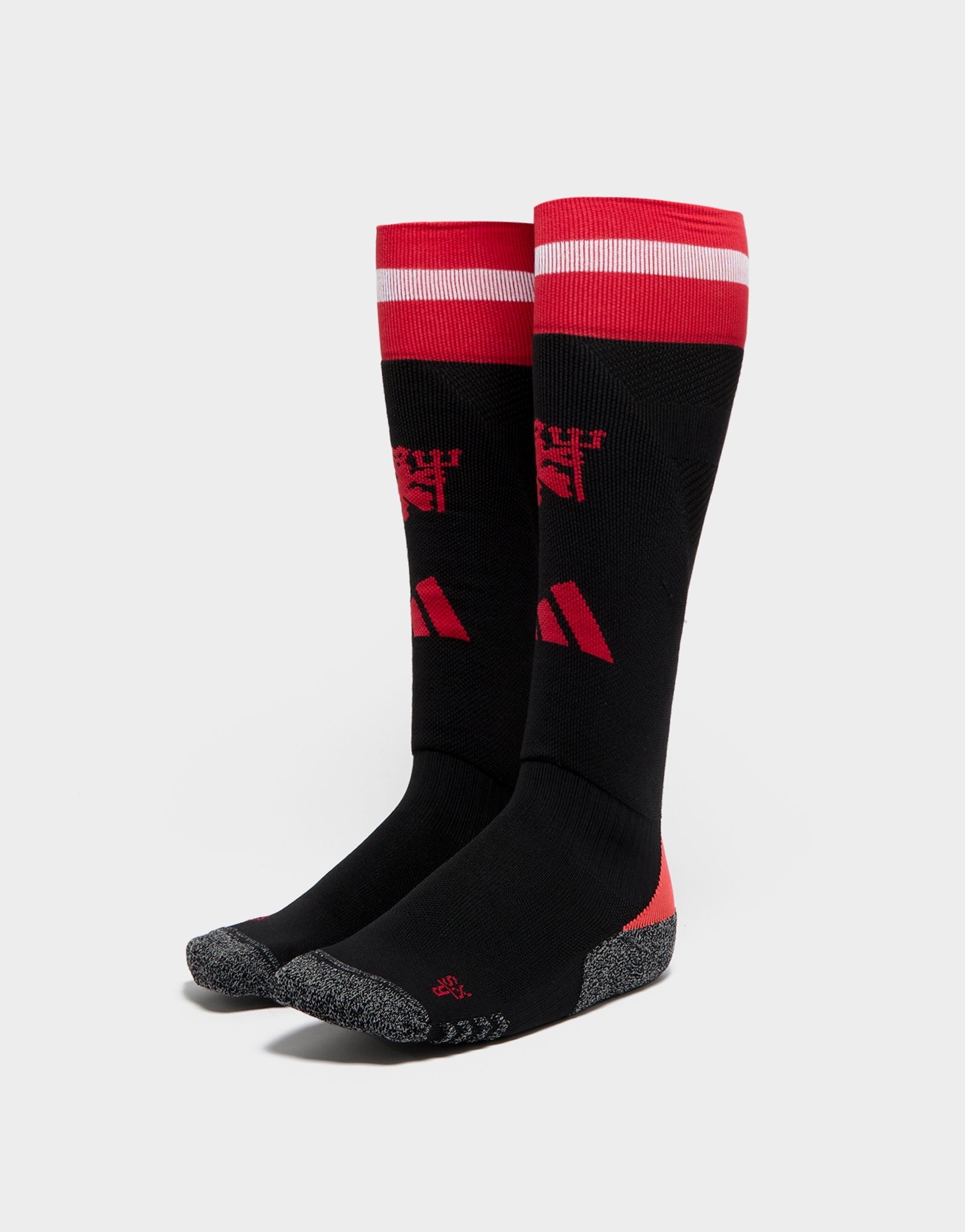 Black adidas Manchester United FC 2024 25 Home Socks Junior JD Sports Global