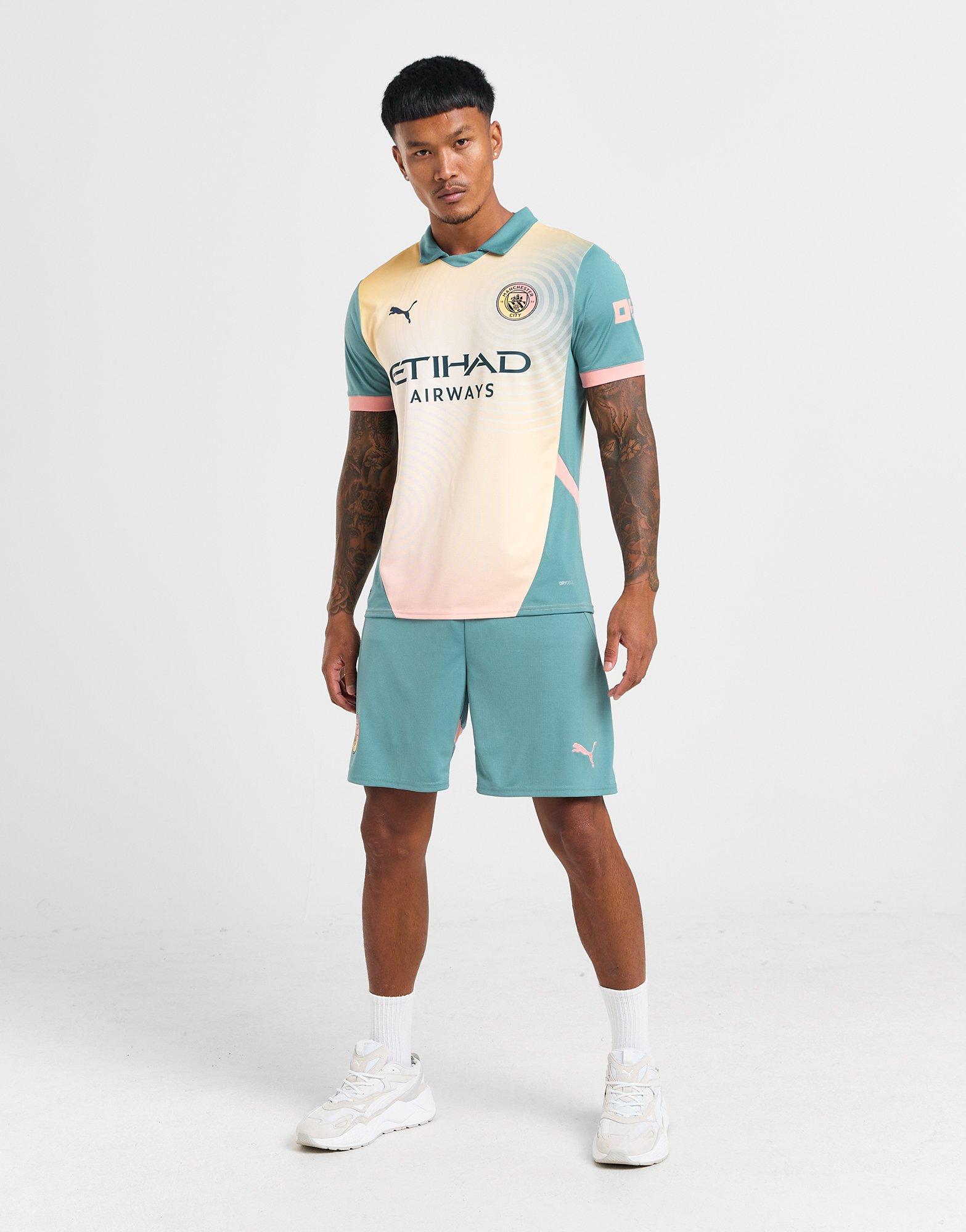 White PUMA Manchester City FC 2024/25 Fourth Shirt | JD White PUMA Manchester City FC 2024/25 Fourth Shirt | JD