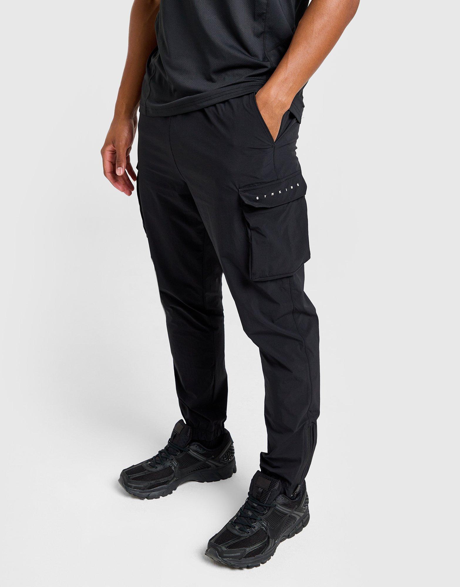 Black Gym King Rebellion Woven Track Pants JD Sports UK
