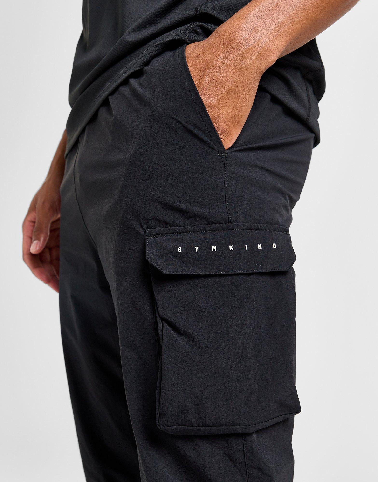 Black Gym King Rebellion Woven Track Pants JD Sports UK