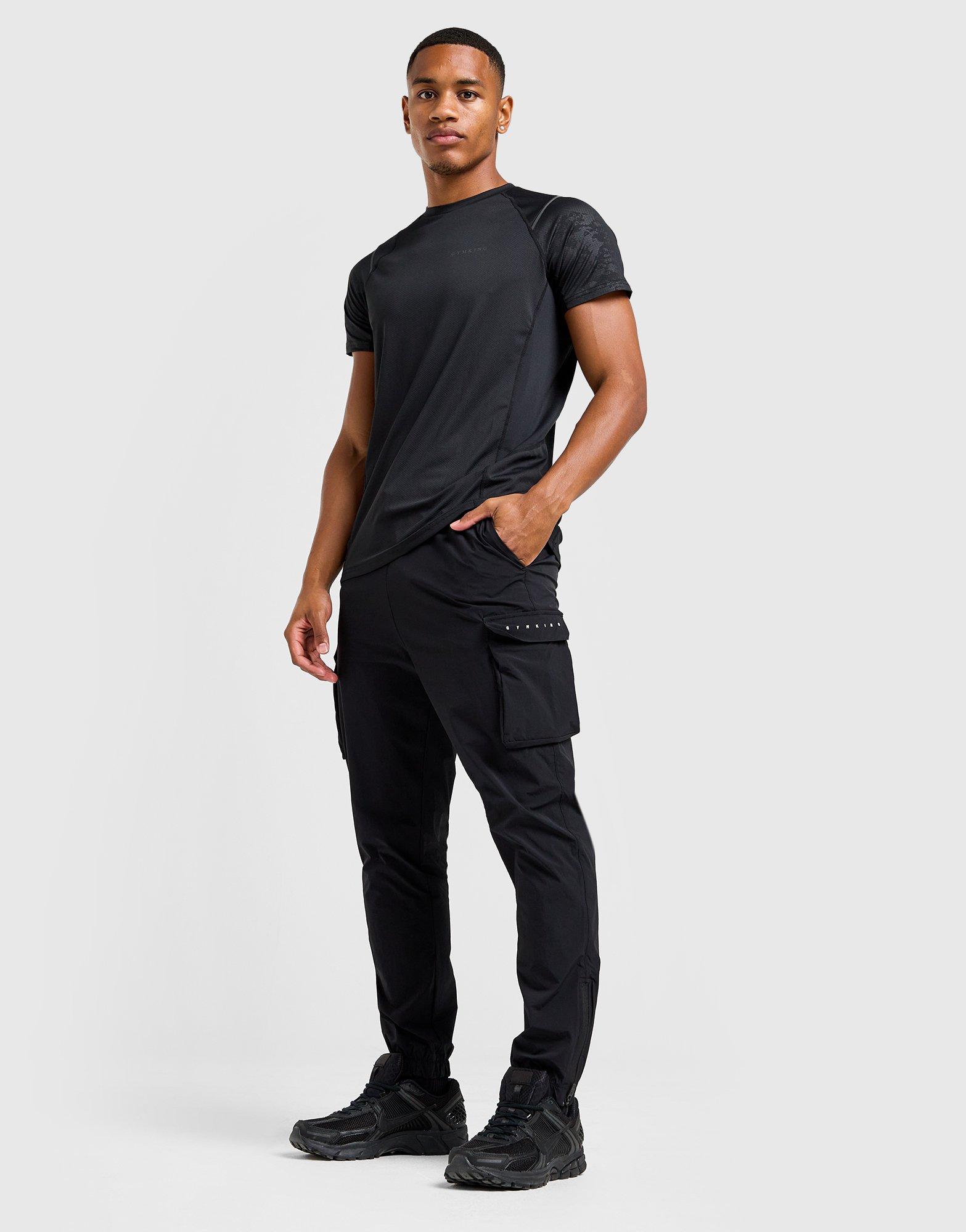Black Gym King Rebellion Woven Track Pants JD Sports UK