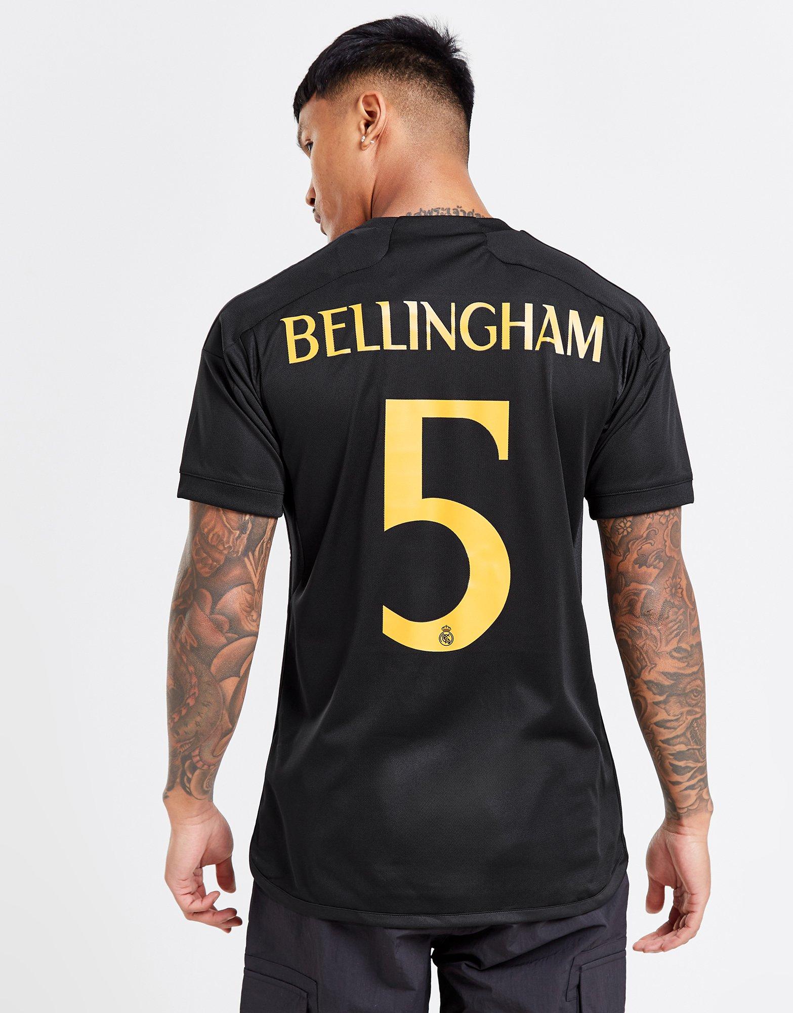 Black adidas Real Madrid 2023/24 Third Bellingham #5 Shirt | JD