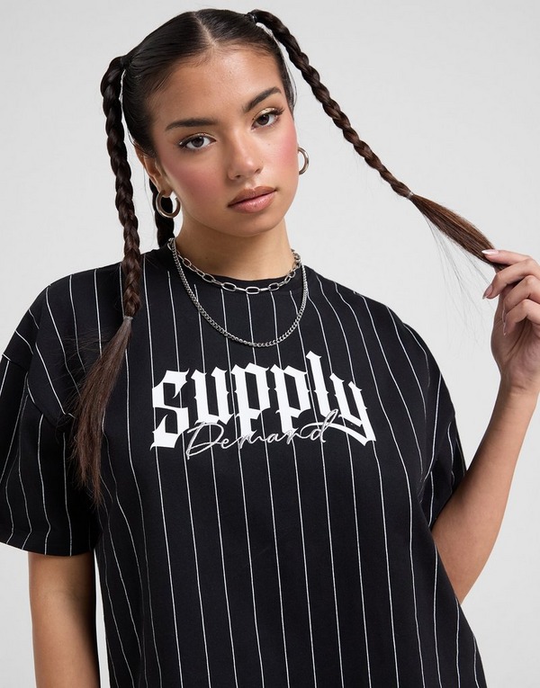 Supply & Demand T-shirt Pinstripe Femme