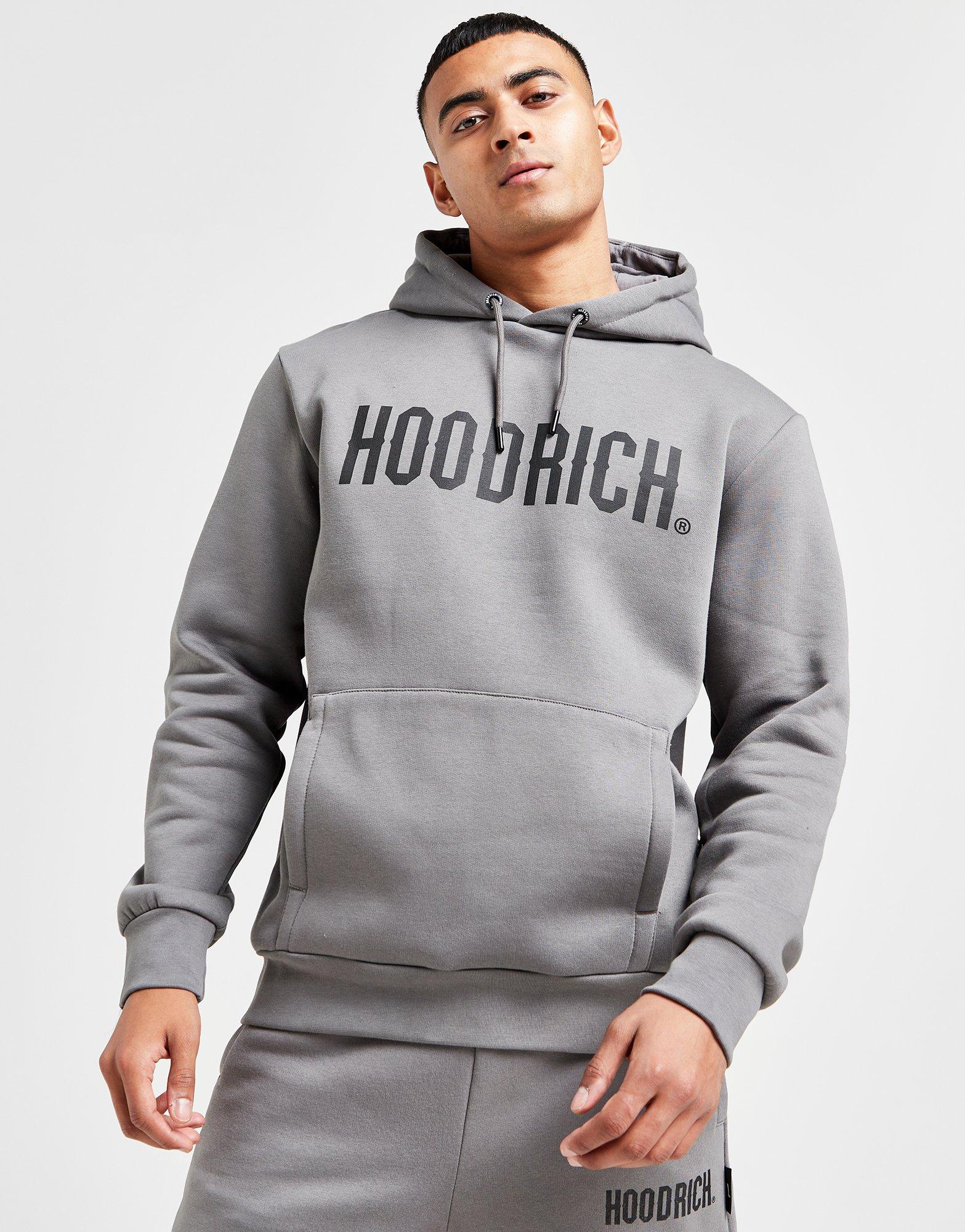 Grey Hoodrich Core Large Logo Hoodie - JD Sports