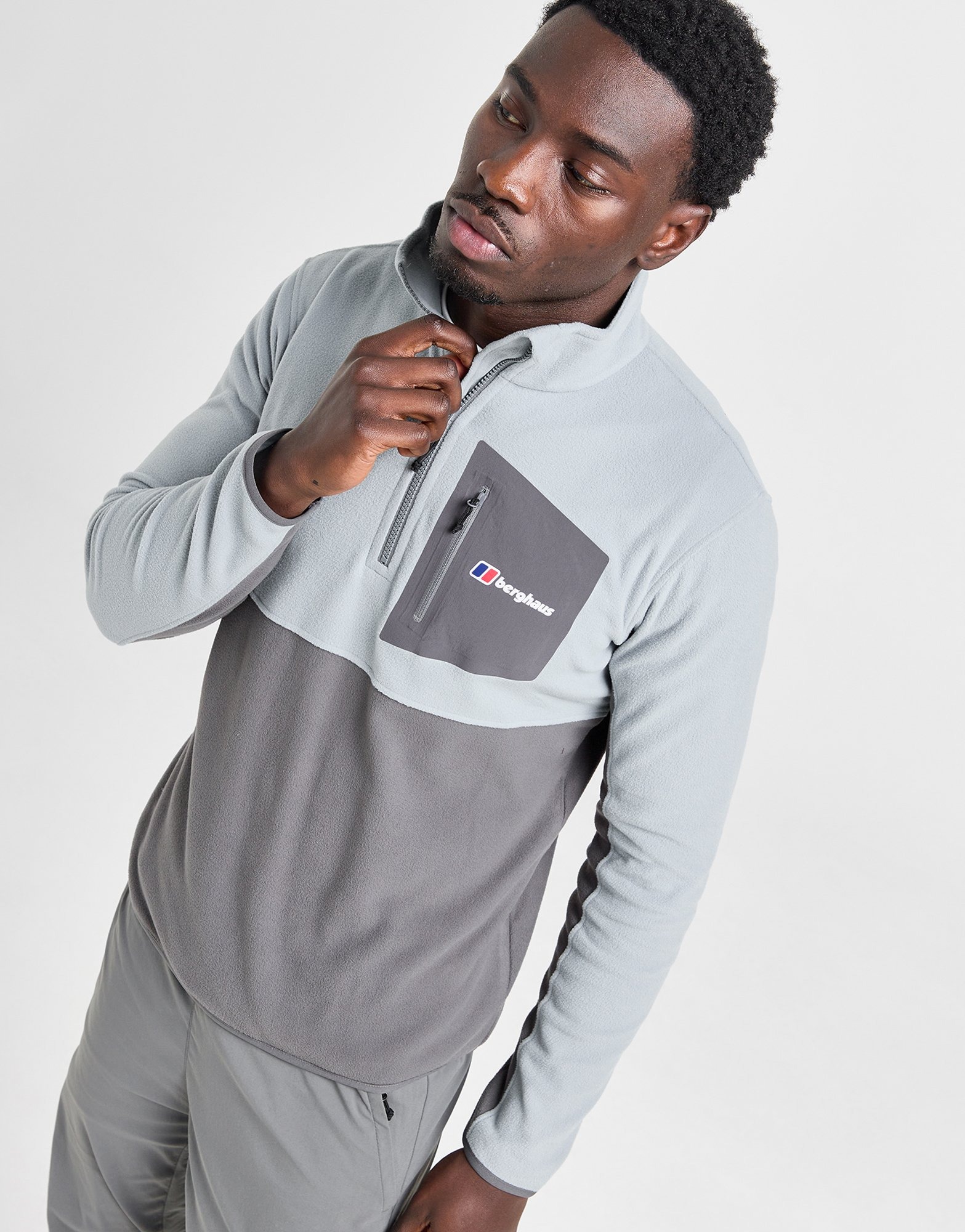 Grey Berghaus Urbism 1 2 Zip Polar Fleece JD Sports Ireland