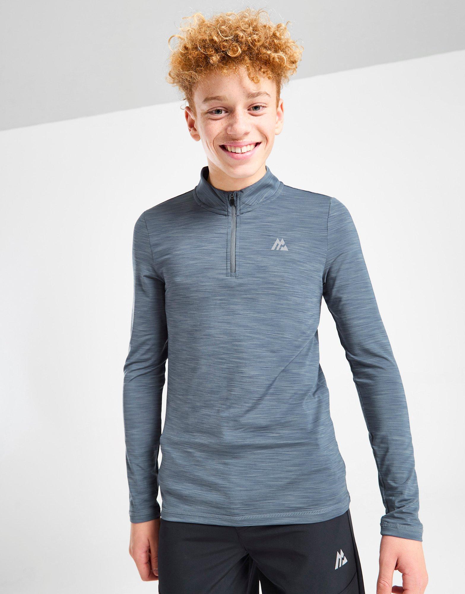 Grey MONTIREX Velocity 1/4 Zip Top Junior JD Sports Sveirge