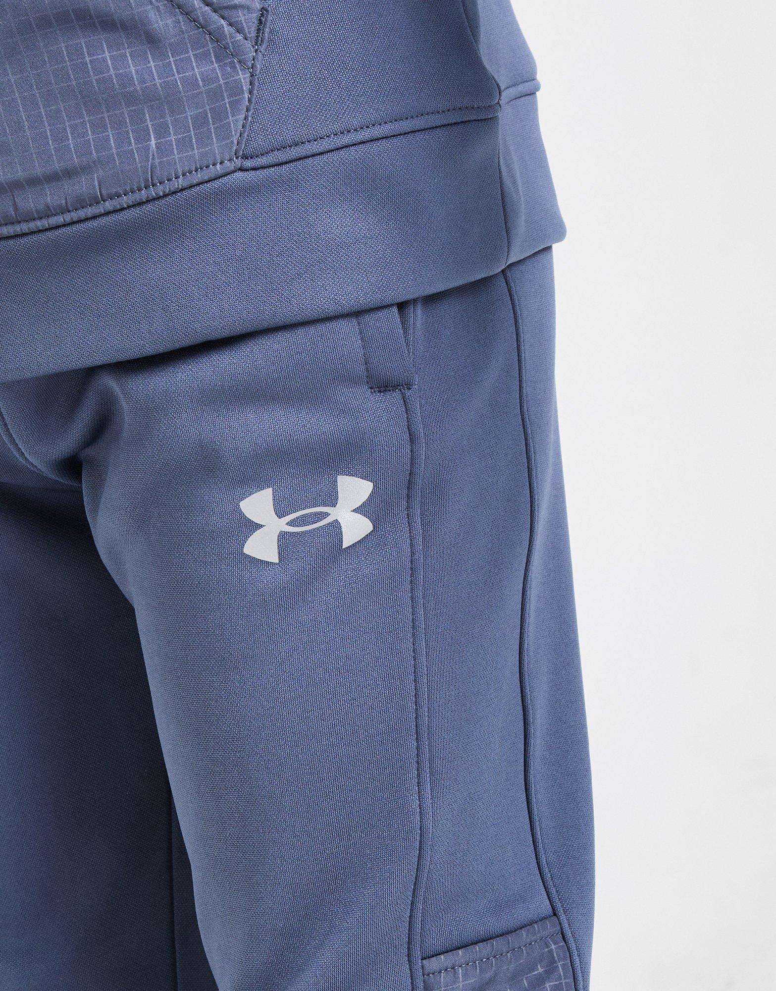 Under Armour Hooded 1/4 Zip Grid Fleece Tracksuit Children