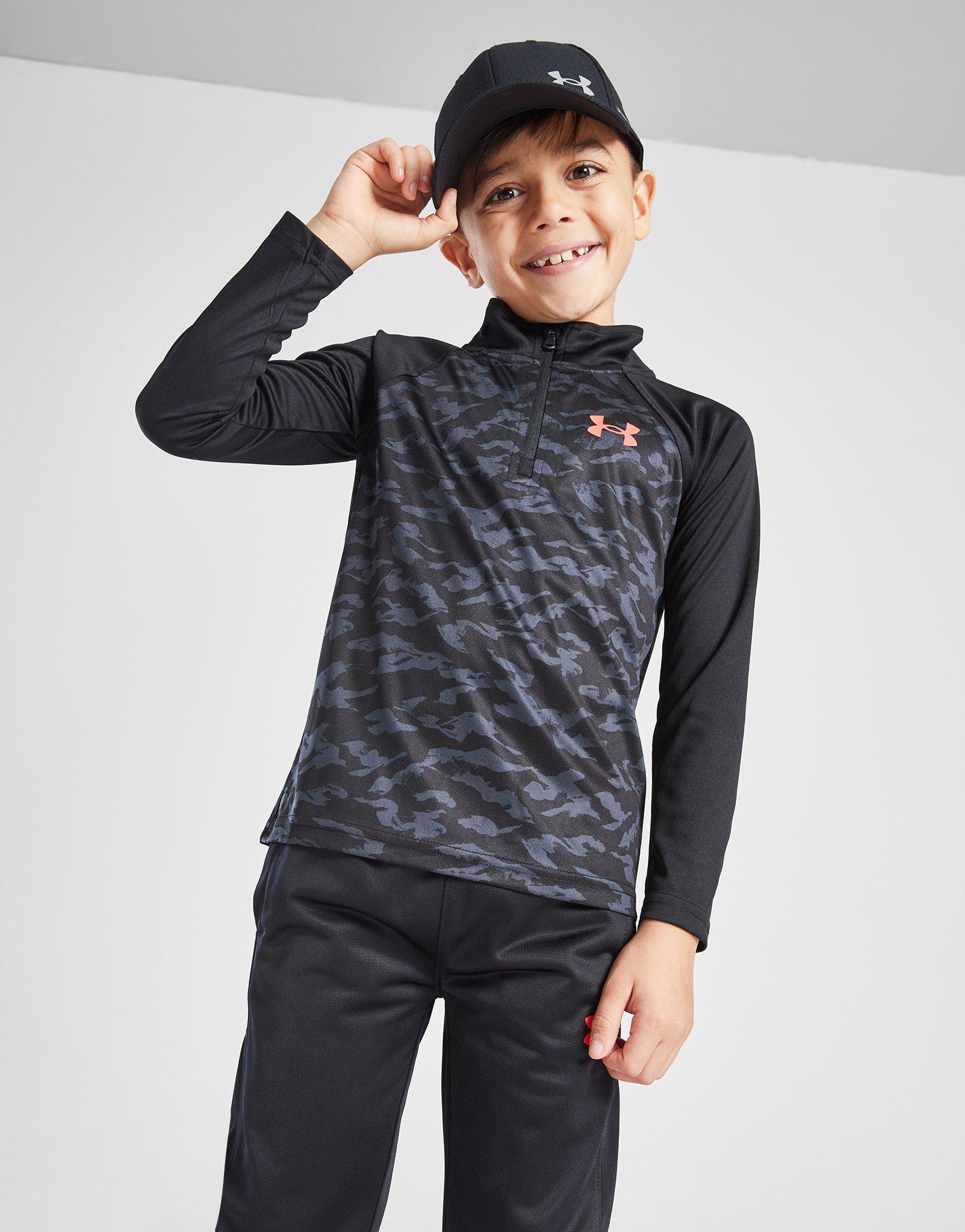 Under Armour Camo 1 4 Zip Tracksuit Children Schwarz JD Sports Osterreich