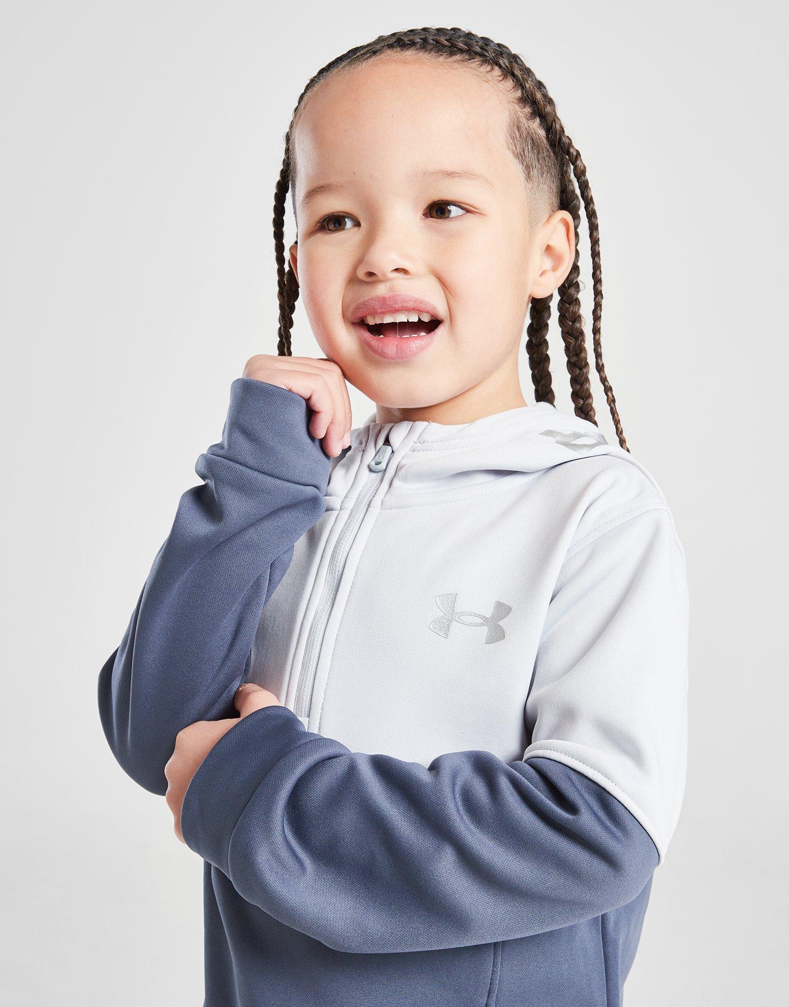 Under Armour Colour Block Poly Fleece Tracksuit Children