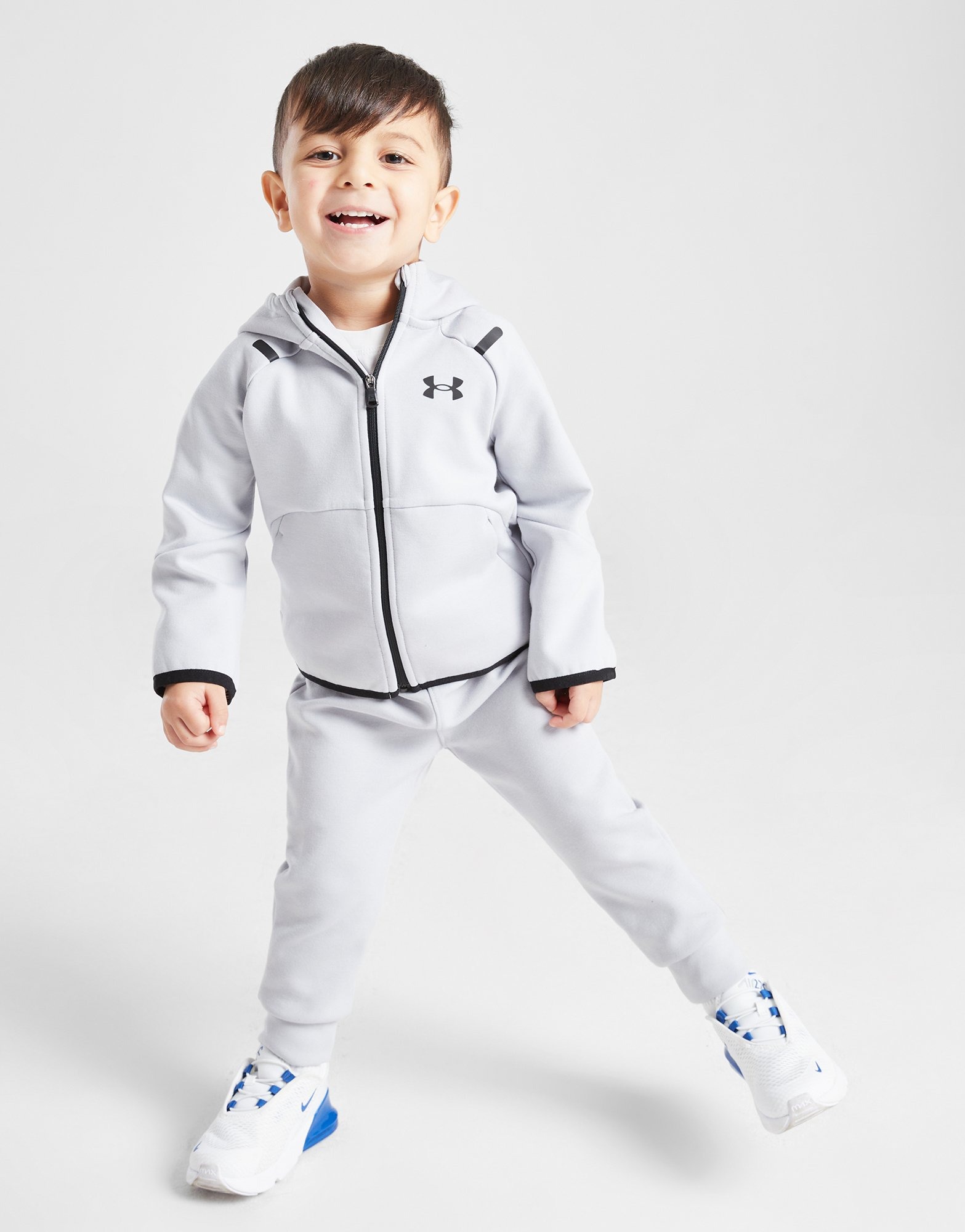 Under Armour Unstoppable Knit Full Zip Fleece Tracksuit Infant in Grigio JD Sports