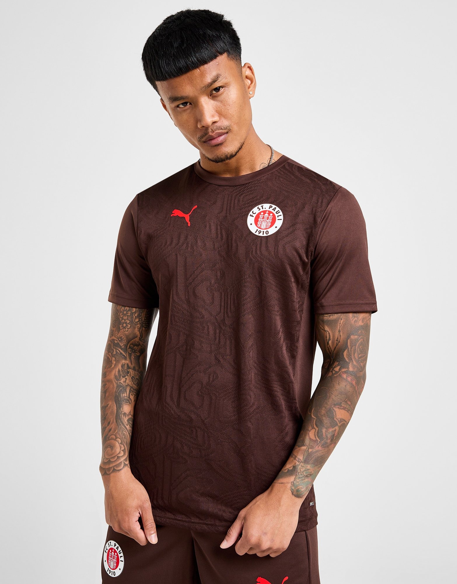 Brown PUMA St. Pauli Training Shirt | JD Sports UK