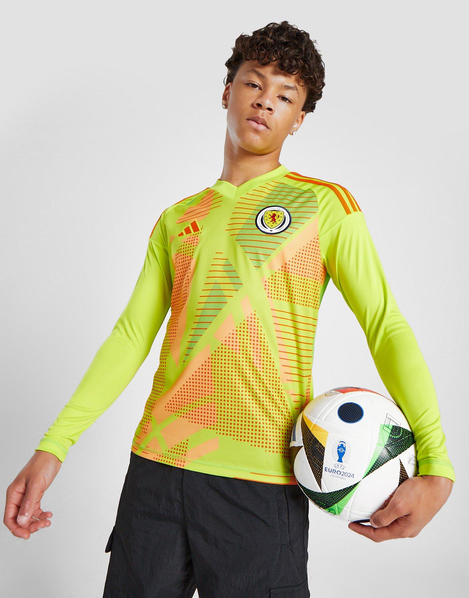 adidas Scotland 2024 Goalkeeper Long Sleeve Home Shirt JR