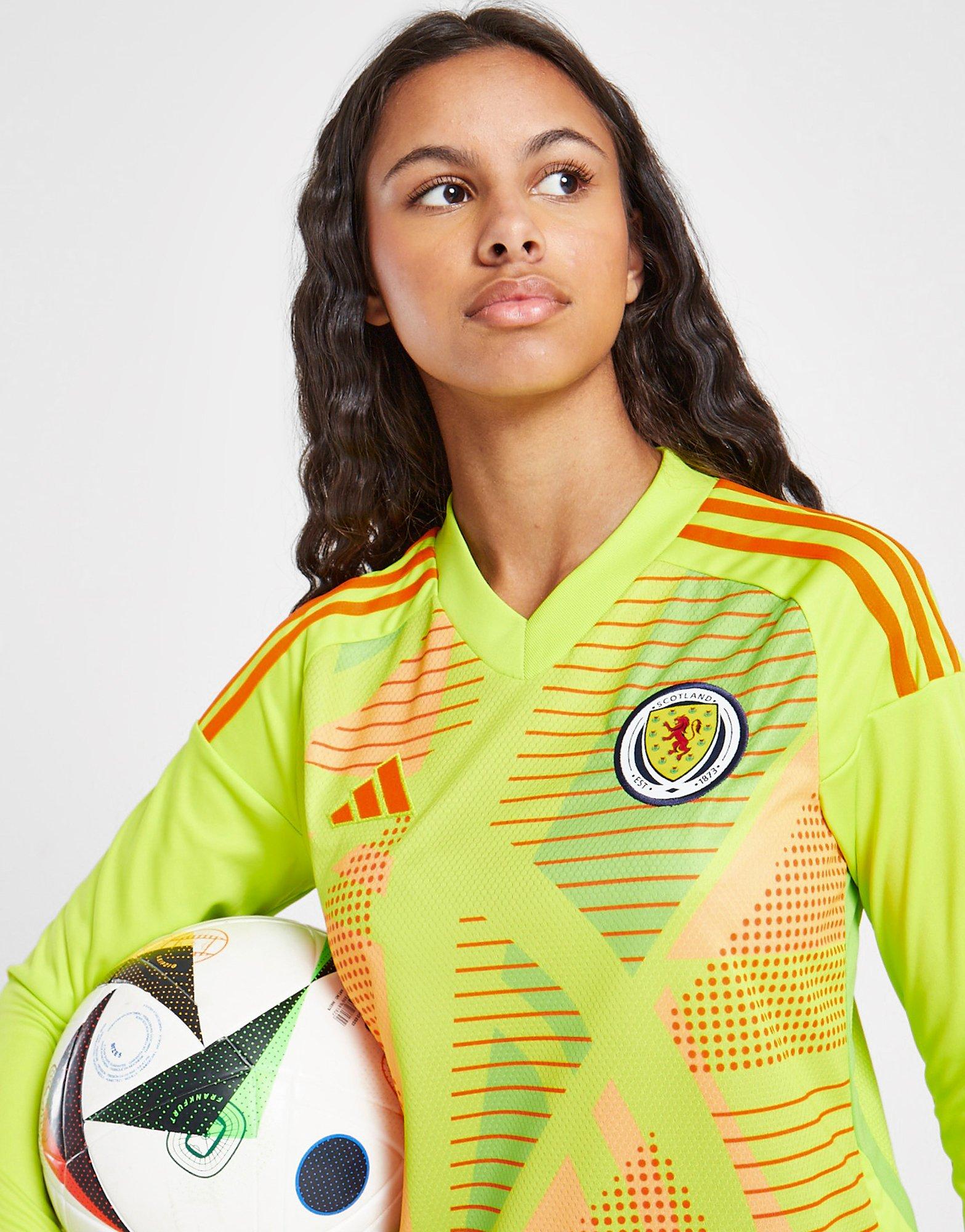 adidas Scotland 2024 Goalkeeper Long Sleeve Home Shirt JR