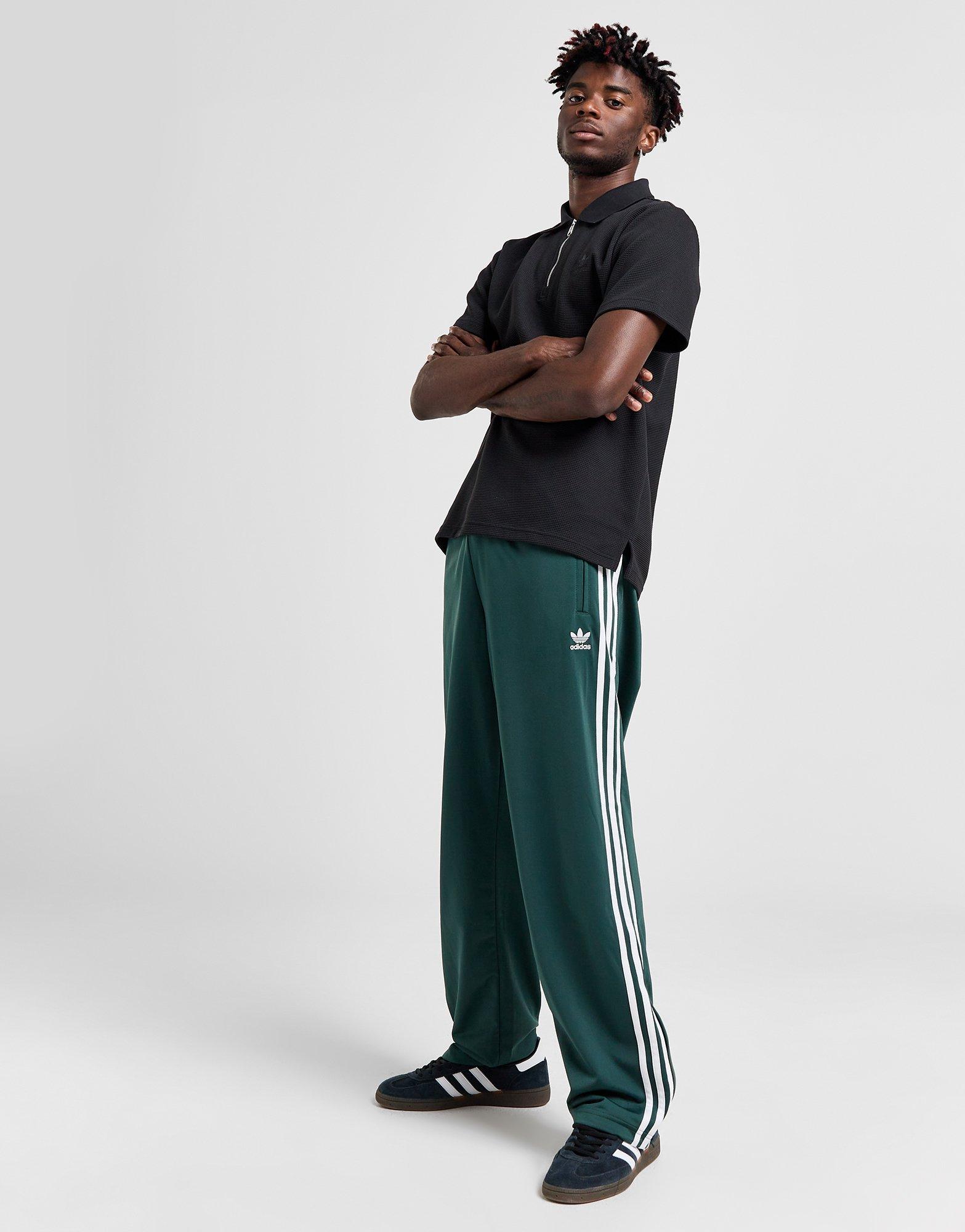 Adidas pants with green stripes online