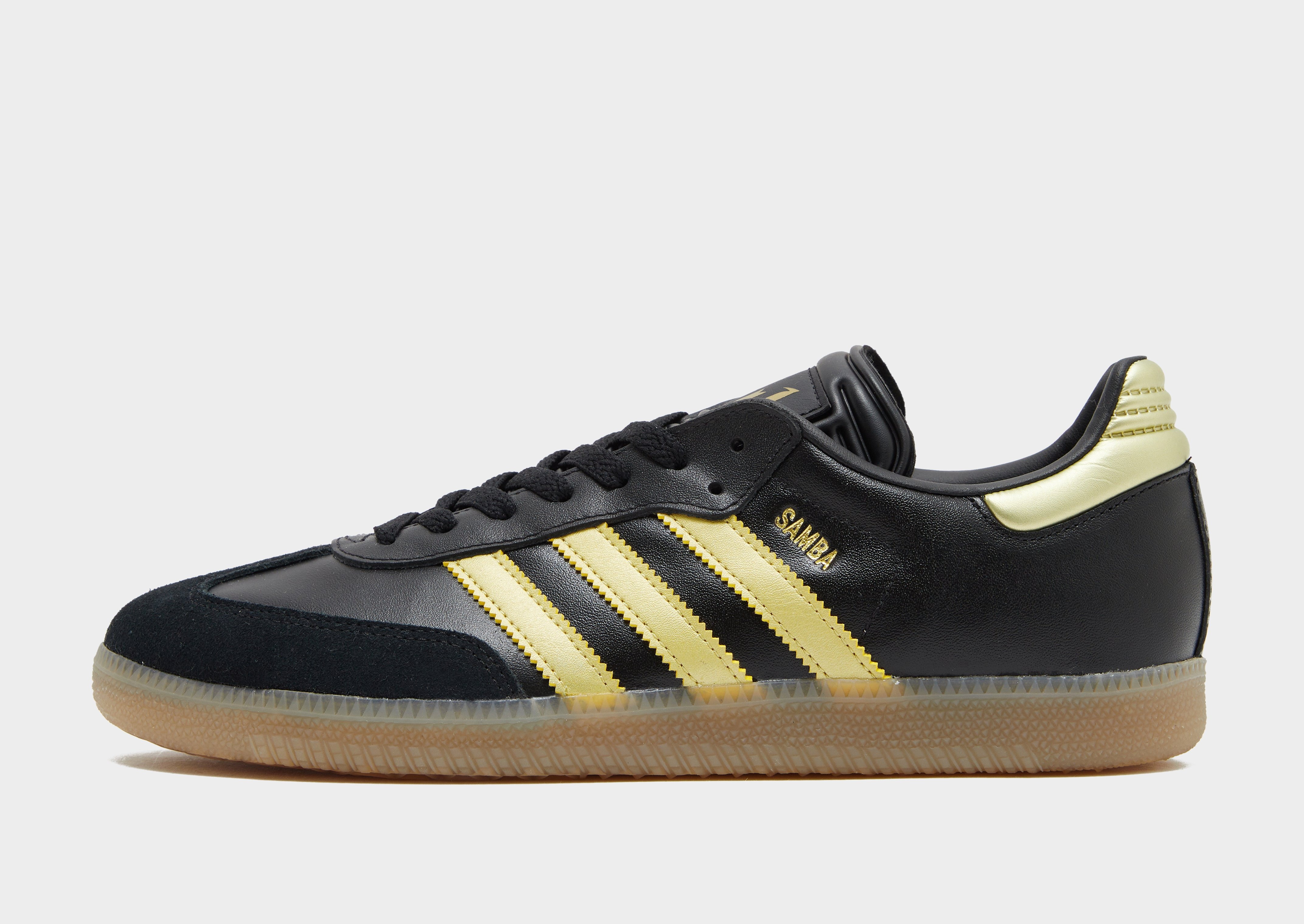 Adidas samba black leather hotsell