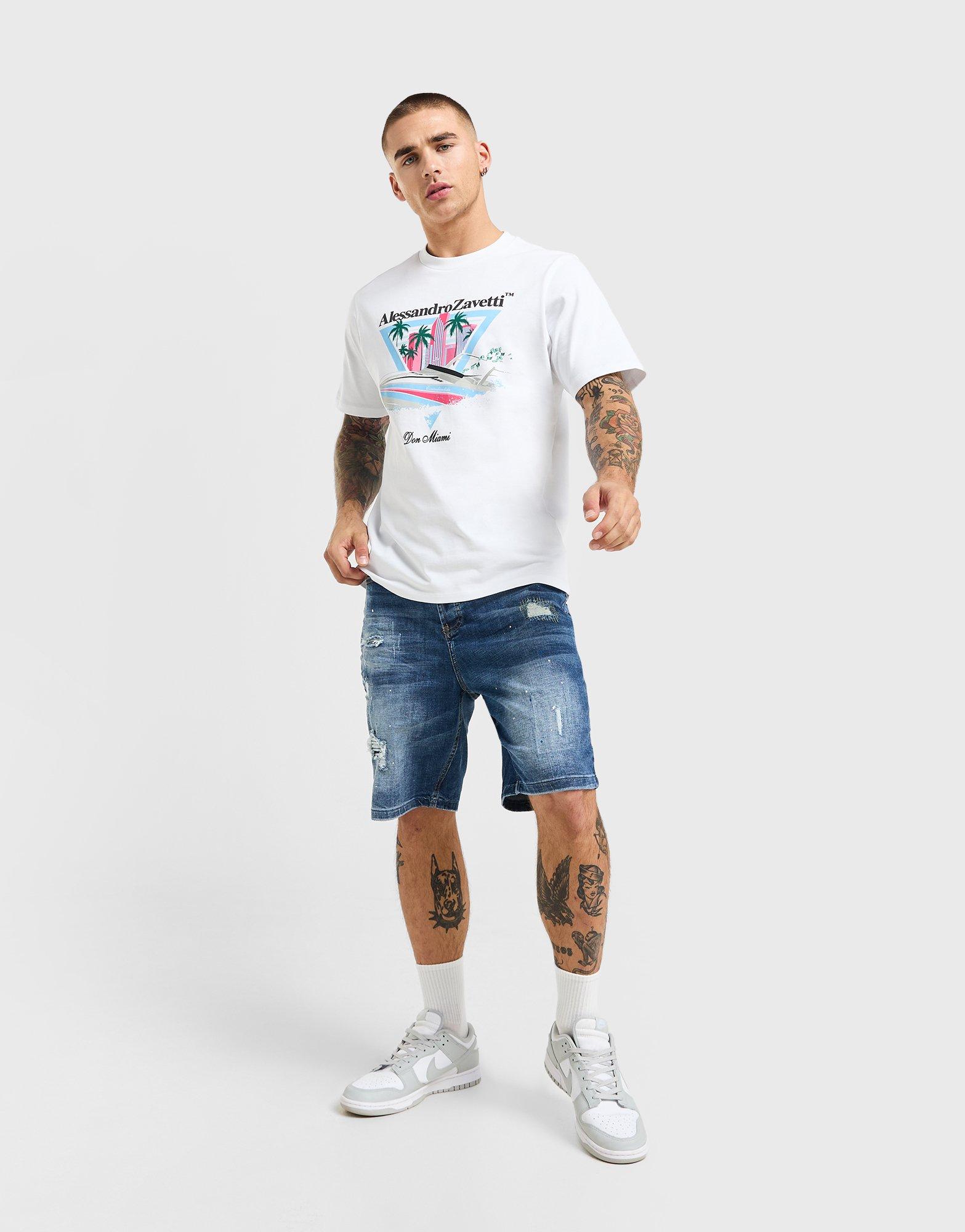Alessandro Zavetti Damiano Denim Shorts