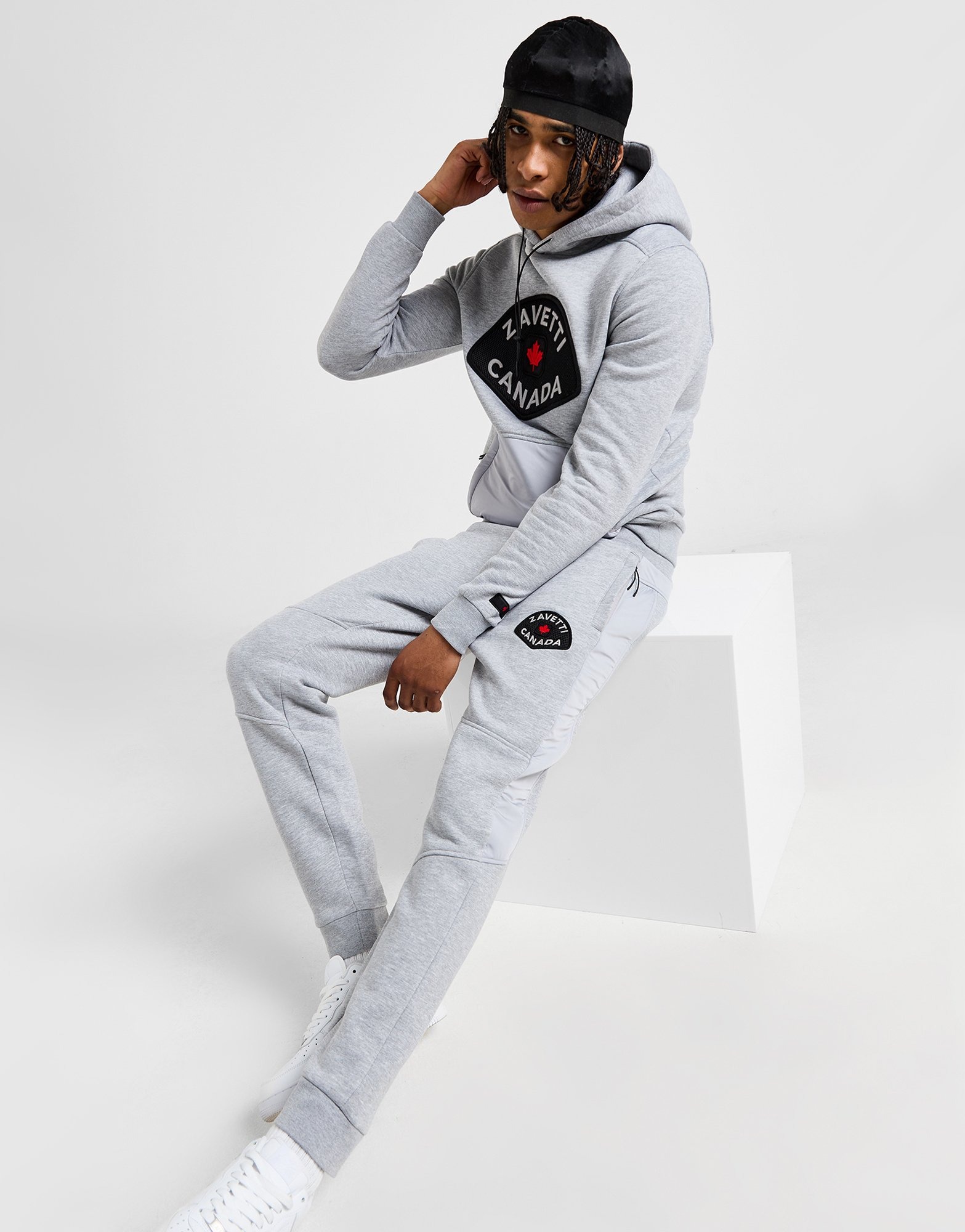 Grey Zavetti Canada Botticini Mesh Joggers - JD Sports NZ