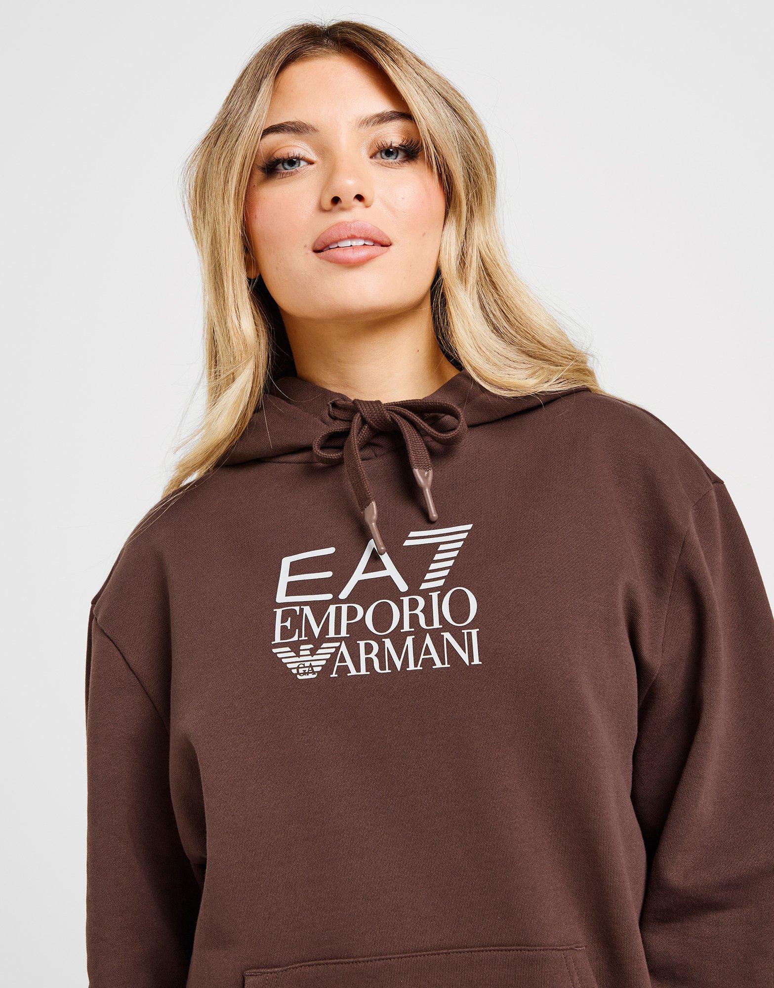 EA7 Emporio Armani Box Logo Oversized Hoodie