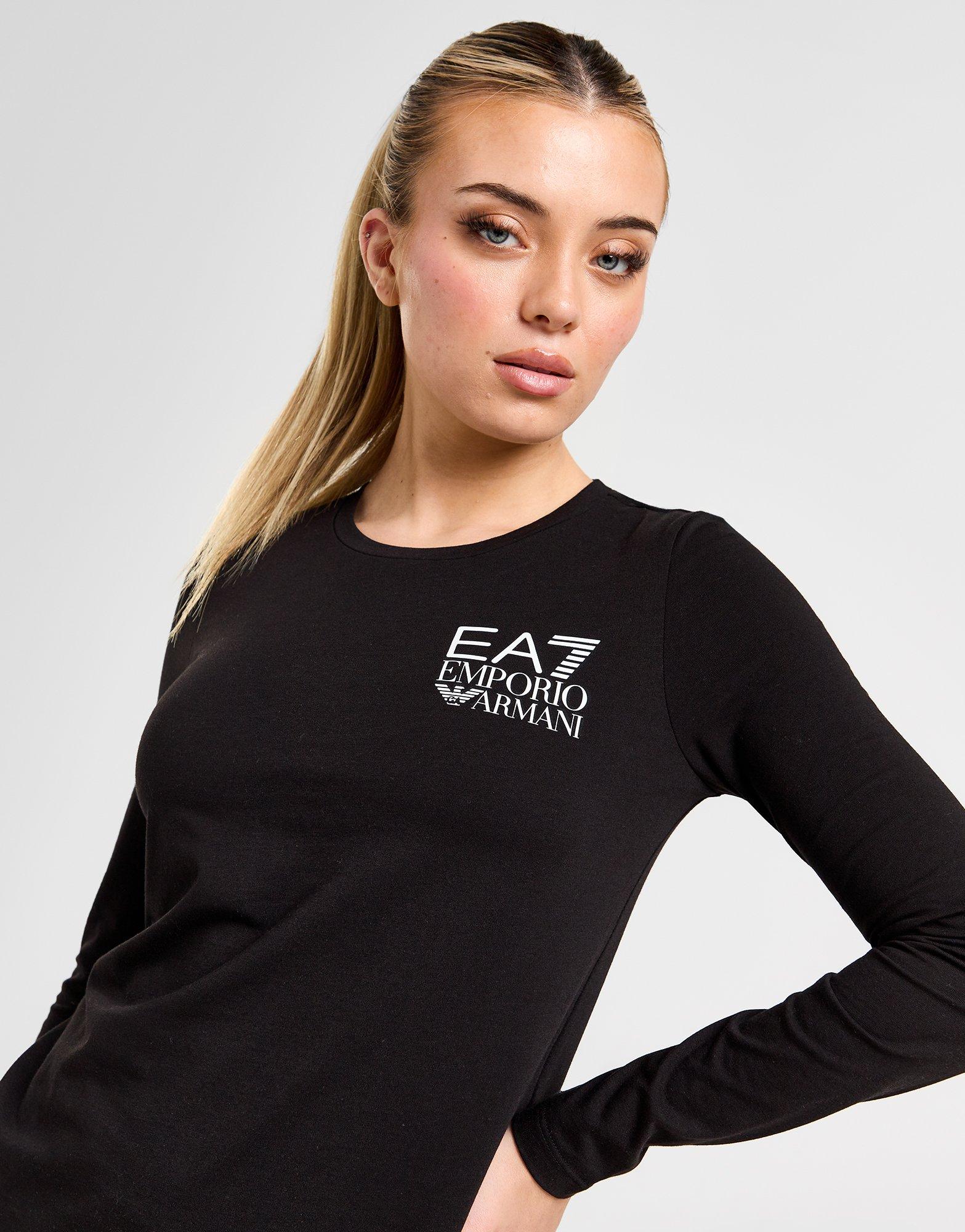 Emporio Armani EA7 Box Logo Long Sleeve T Shirt