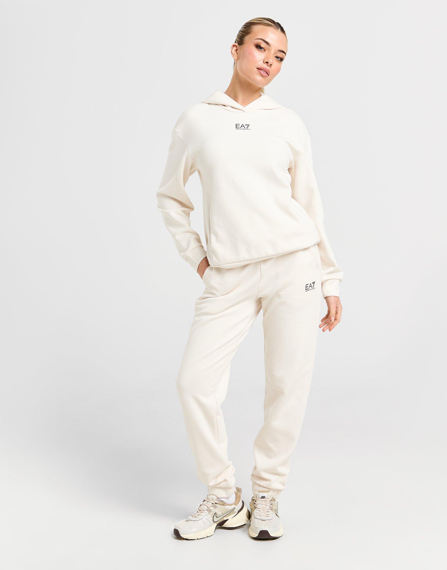 White EA7 Emporio Armani Essential Logo Joggers - JD Sports NZ
