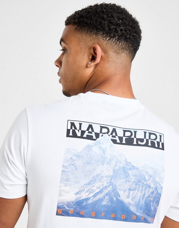Napapijri T-shirt Photo Imprimé Dos Homme