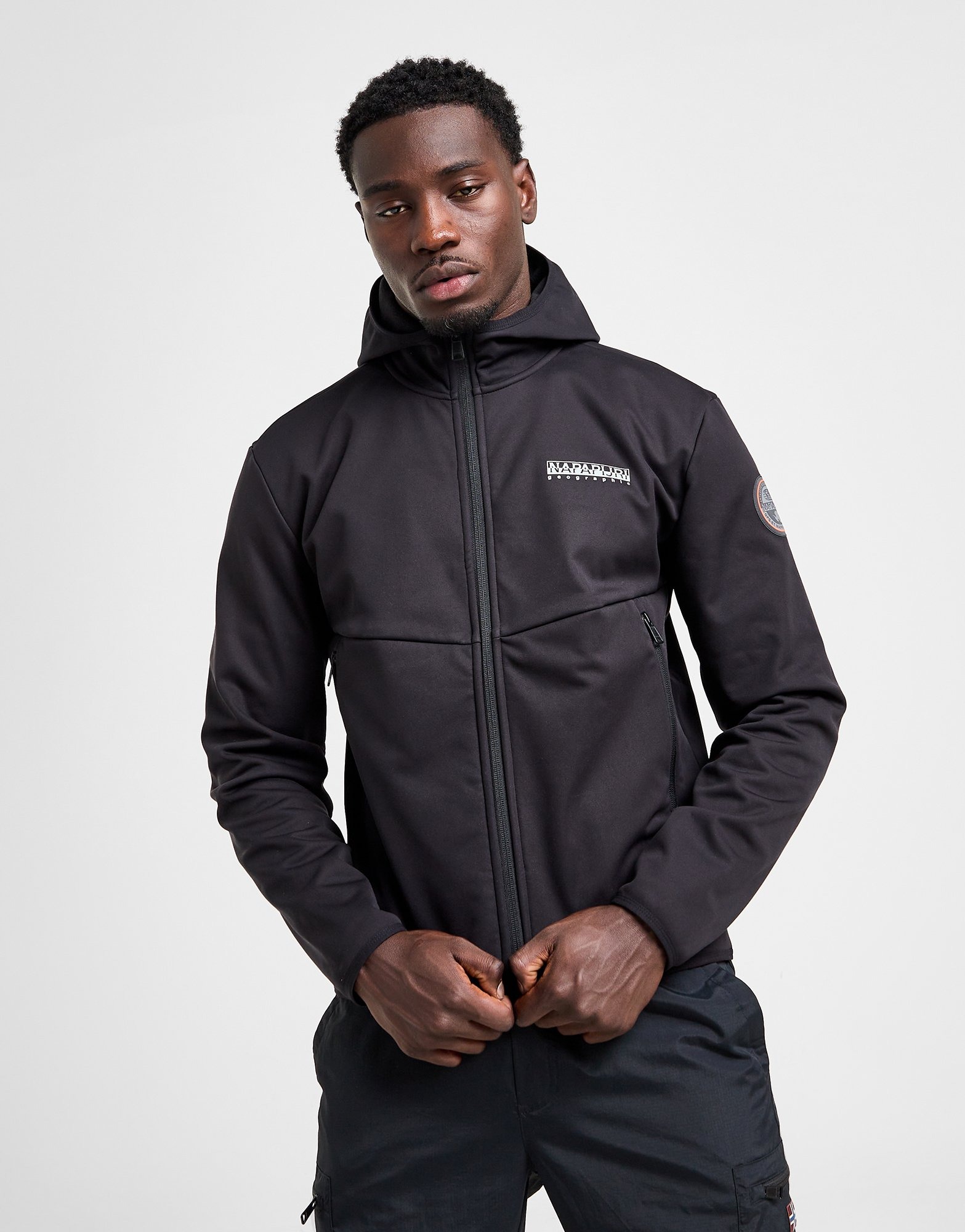 Black Napapijri Softshell Jacket | JD Sports UK