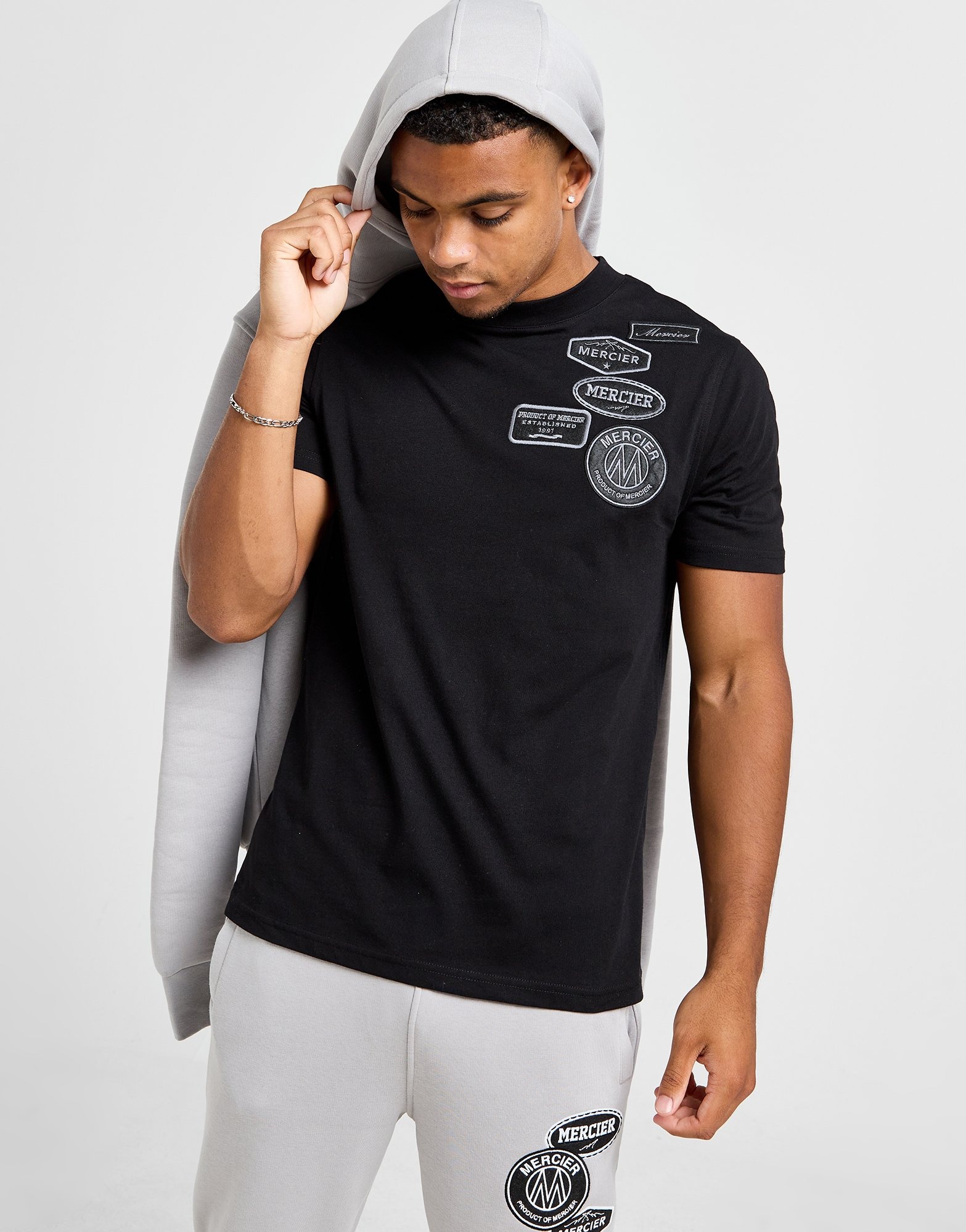 Black MERCIER Mono T-Shirt - JD Sports Global