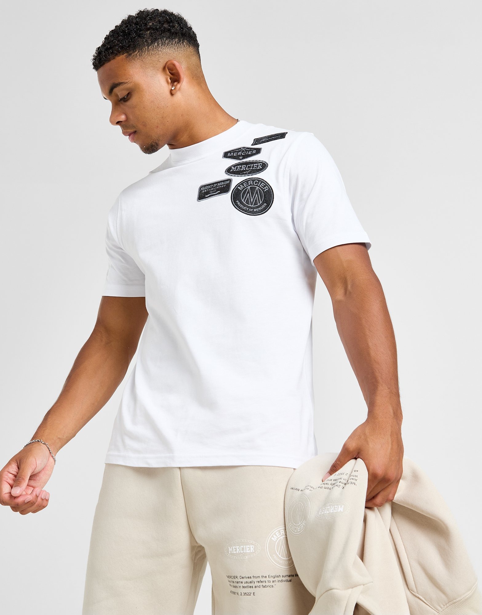 MERCIER Mono T-Shirt Weiss - JD Sports Deutschland
