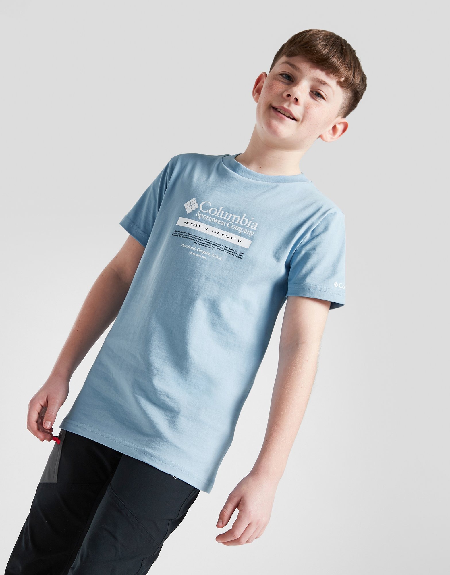 Blue Columbia Lindby T-Shirt Junior | JD Sports UK