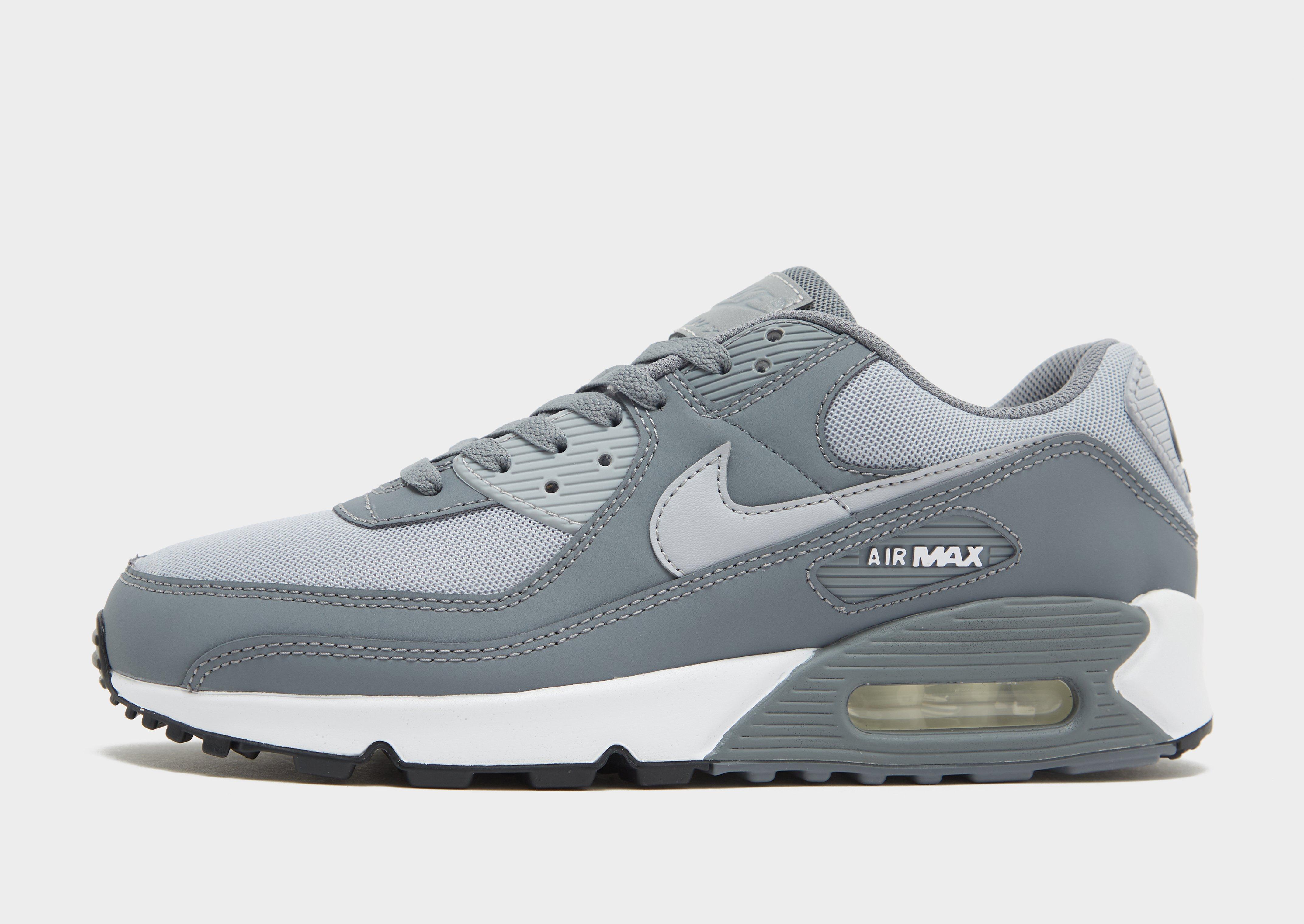 Nike air max 90 grey white black best sale