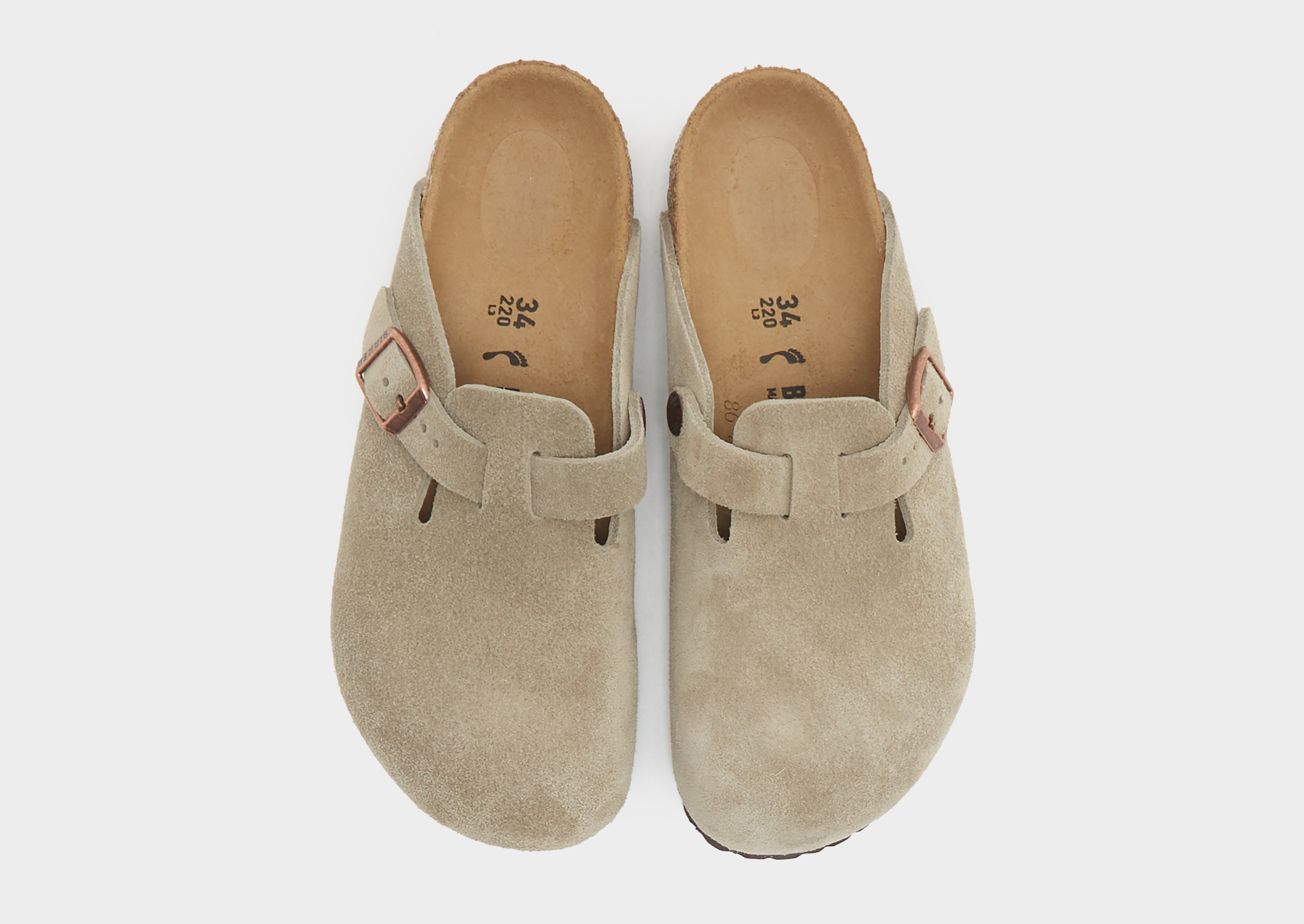 Birkenstock Boston Suede Taupe (Narrow Fit) (Kids) — foto 5