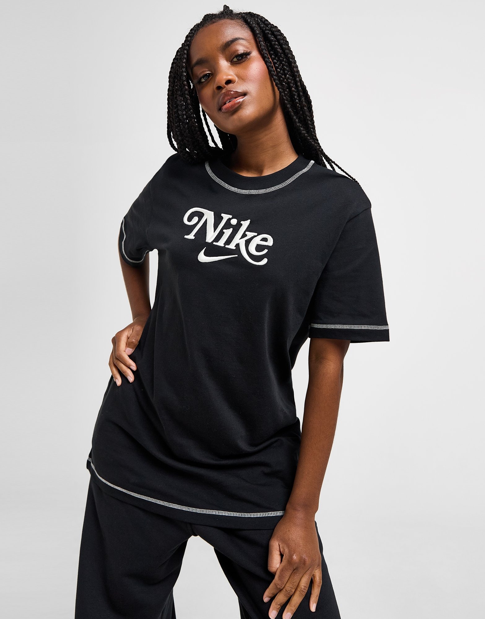 Black Nike Energy Boyfriend T-Shirt | JD Sports UK