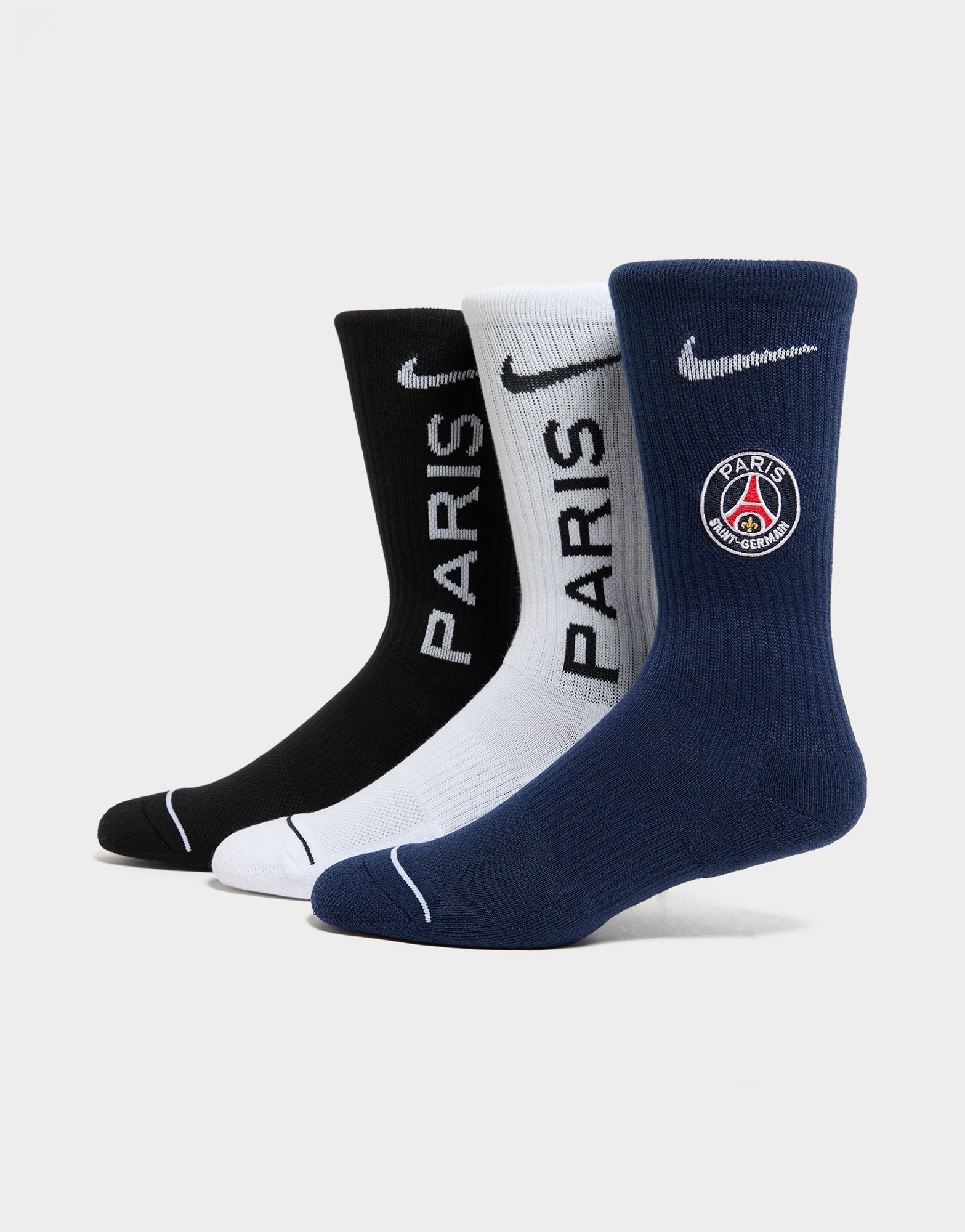 Lot De 3 Chaussettes De Sport PSG Officiel - Taille Homme - Matière Polyester/coton/élasthanne